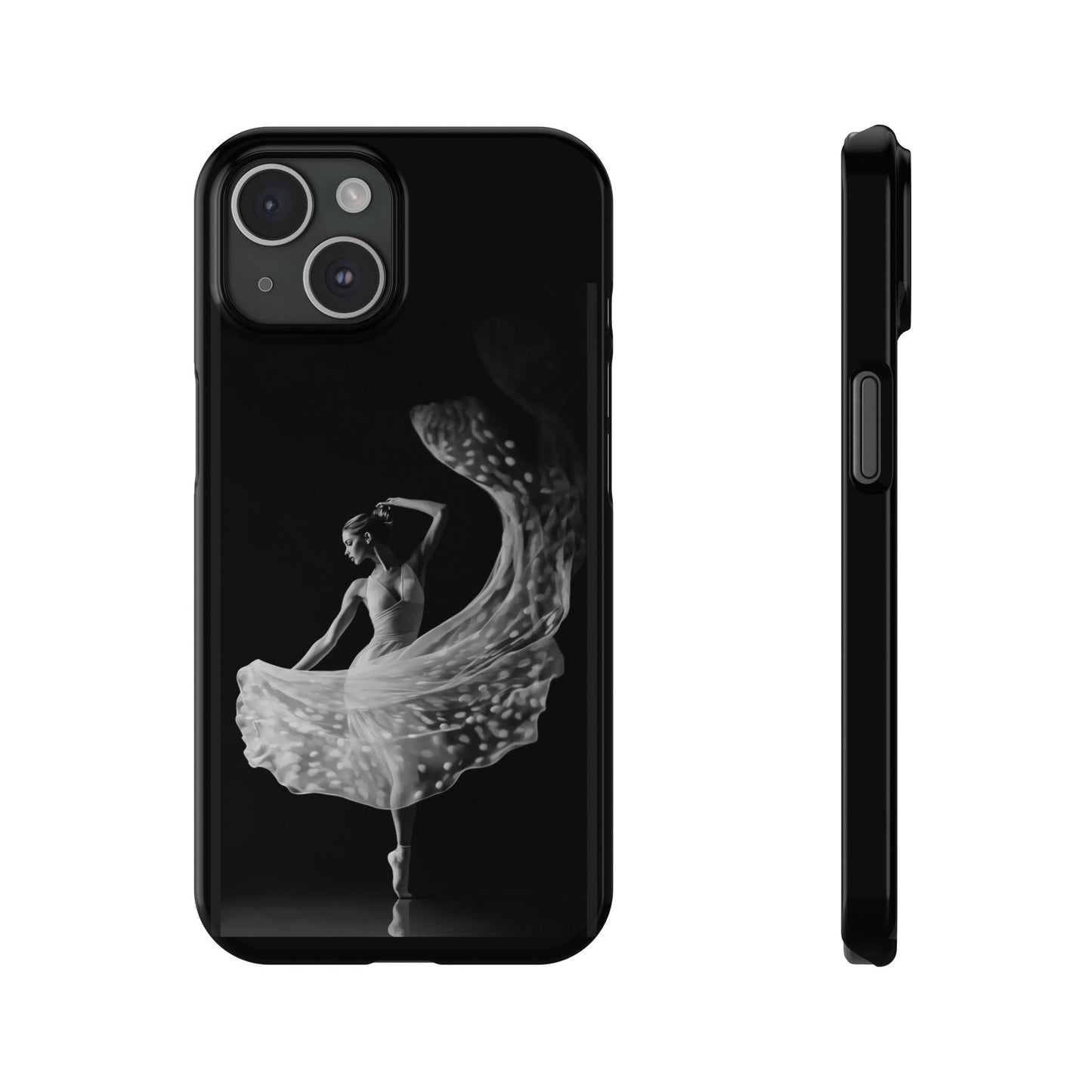 Dancer's Celestial Flow iPhone Case | Ballet Elegance Phone Protection | Starlit Performance Art | Dance Lifestyle | BailaFashion