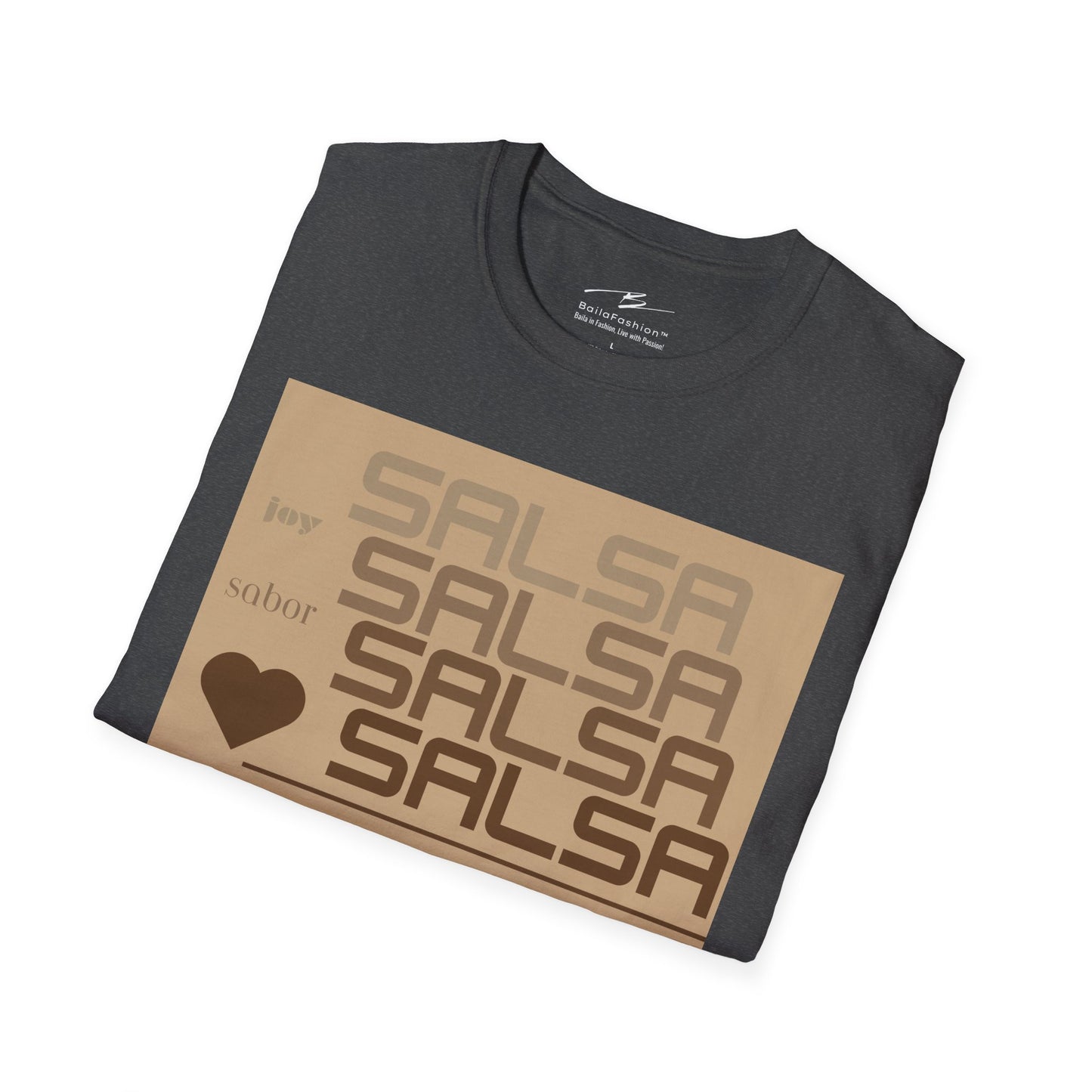 Salsa Essence Dancer T-Shirt | Latin Dance Typography Tee | Rhythm Passion Energy | Salsa Dancer Gift | Matching Couple Tops | BailaFashion