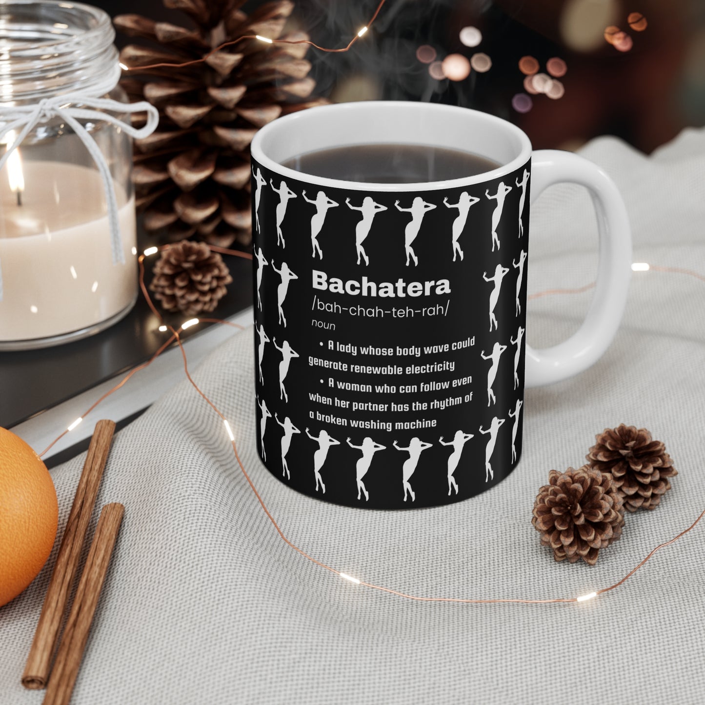 Bachatera Definition Ceramic Mug 11oz | Latin Dance Humor Cup | Bachata Dancer Gift | Dance Studio Decor | Dance Lifestyle