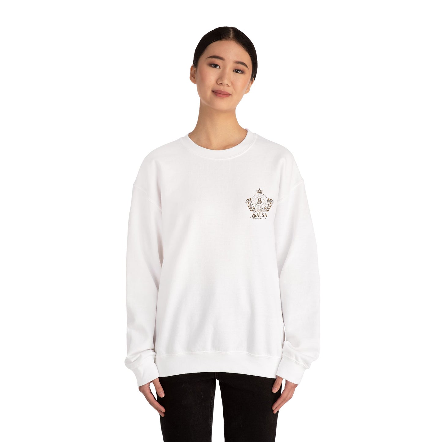 Embroidered Salsa University Sweatshirt | Elite Dance Academy Crewneck | Minimalist Latin Dancer Gift | Dance Lifestyle | Couple Sweater