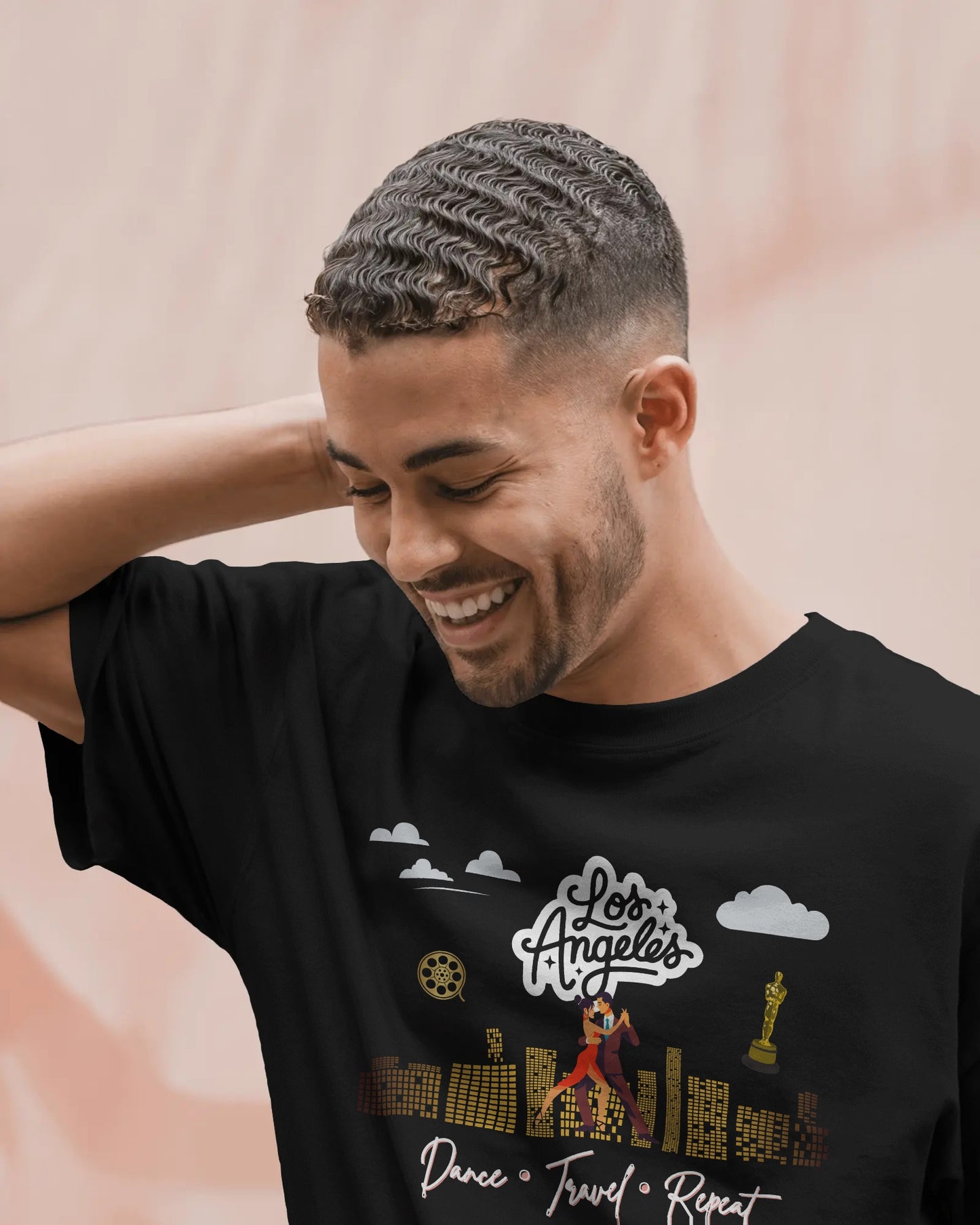 Los Angeles Dance Travel Repeat T-shirt | LA Latin Dance Scene | Hollywood Salsa Bachata | West Coast Dance Gift | BailaFashion Lifestyle