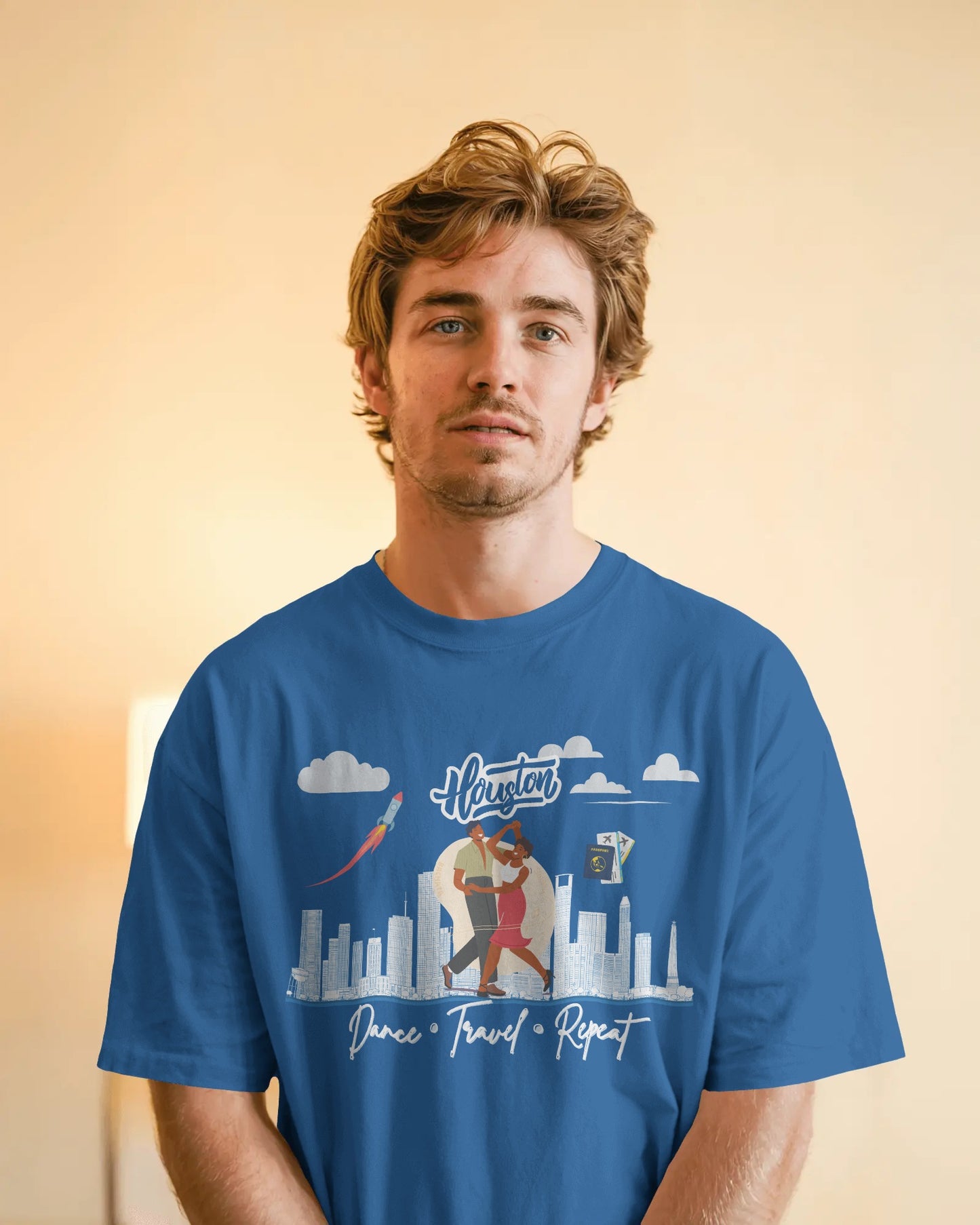 Houston Dance Travel Repeat T-shirt | Space City Latin Dance | Texas Salsa Bachata | Southern Dance Congress Gift | BailaFashion Lifestyle