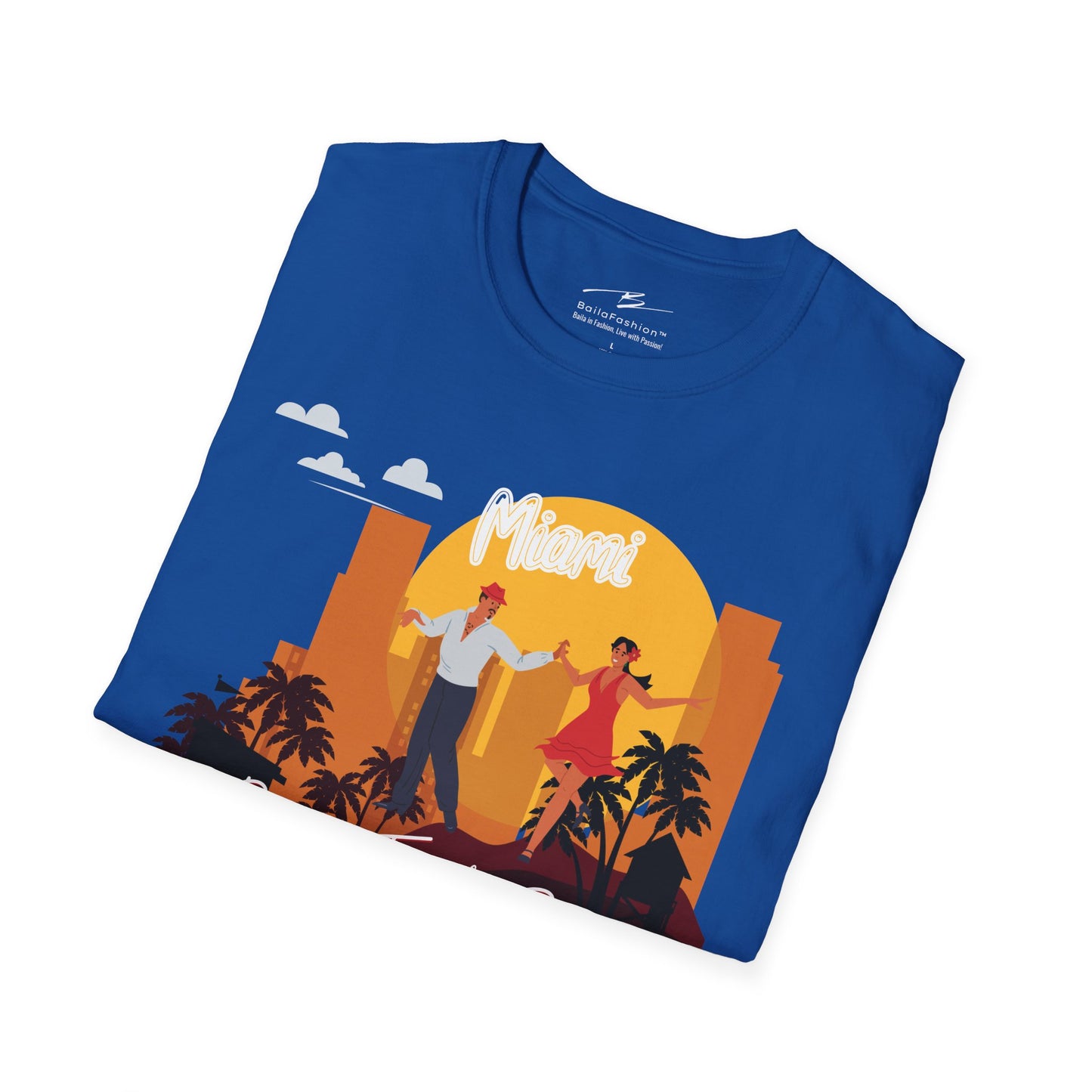 Miami Dance Travel Repeat T-shirt | Tropical Latin Dance City | Salsa Bachata Travel Gift | Dance Congress Tee | BailaFashion Lifestyle