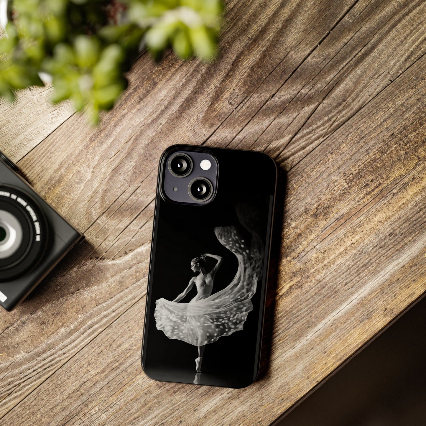 Dancer's Celestial Flow iPhone Case | Ballet Elegance Phone Protection | Starlit Performance Art | Dance Lifestyle | BailaFashion