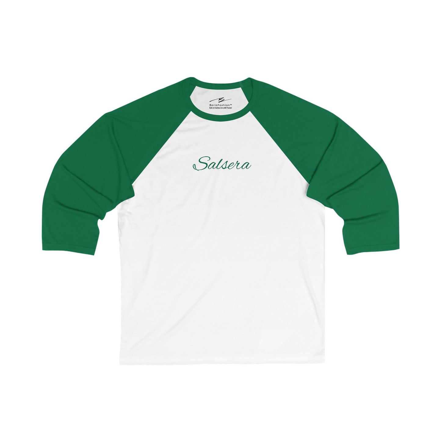 Salsera 3/4 Sleeve Baseball T-Shirt | Latin Dance Identity Raglan Tee | Women's Salsa Dancer Gift | Dance Lifestyle | Matching Couple Tops