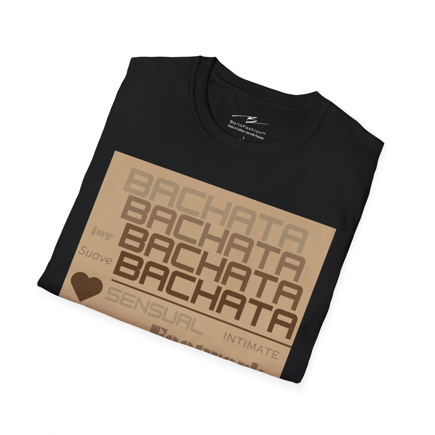 Bachata Essence T-Shirt | Latin Dance Typography Tee | Sensual Rhythm Elegance | Bachata Dancer Gift | BailaFashion Studio Dancewear