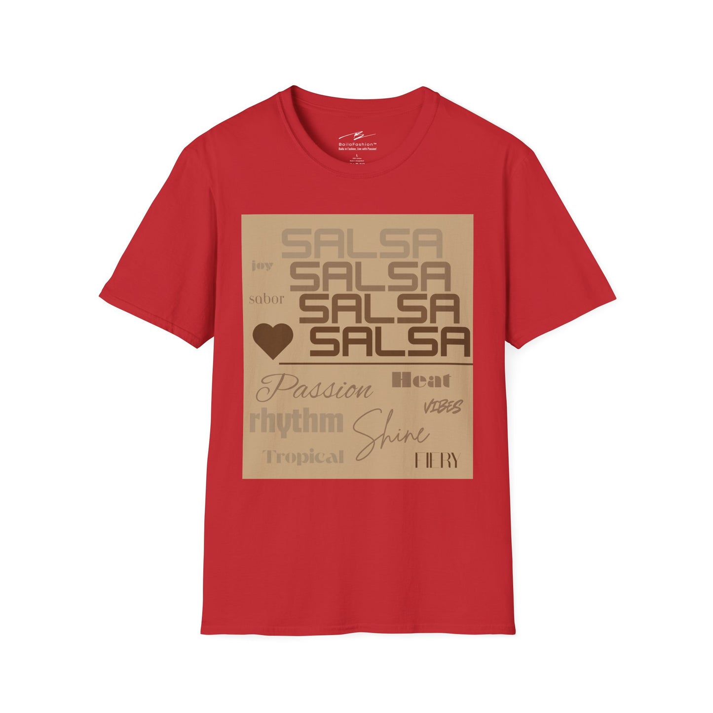 Salsa Essence Dancer T-Shirt | Latin Dance Typography Tee | Rhythm Passion Energy | Salsa Dancer Gift | Matching Couple Tops | BailaFashion