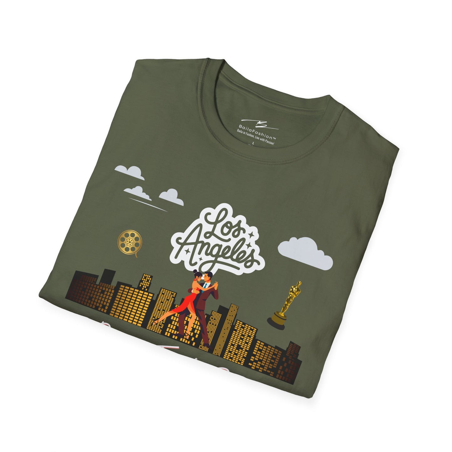 Los Angeles Dance Travel Repeat T-shirt | LA Latin Dance Scene | Hollywood Salsa Bachata | West Coast Dance Gift | BailaFashion Lifestyle