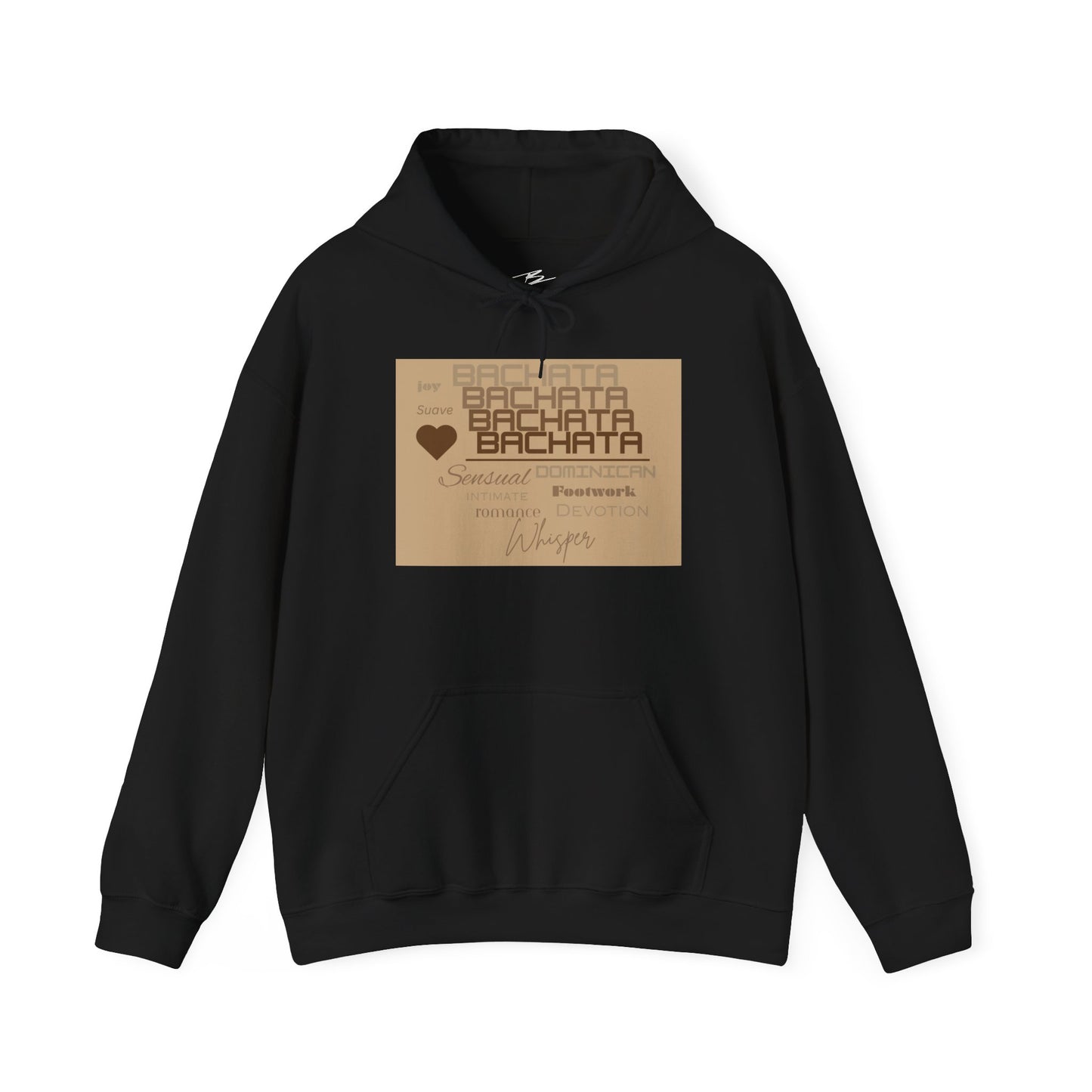 BACHATA Typography Hoodie | Latin Dance Word Art | Dominican Bachata | Sensual Bachata Pullover | BailaFashion Casual Wear Practice Wear