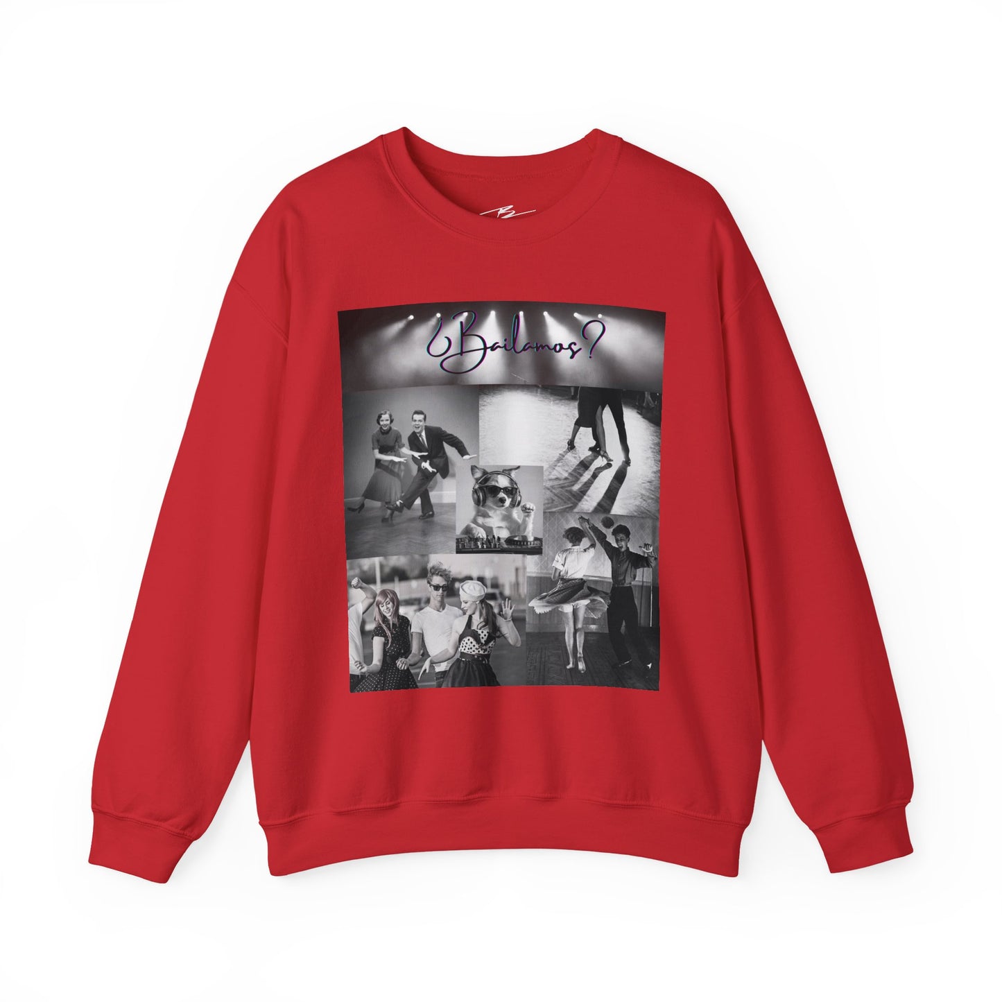 Bailamos Dance Collage Sweatshirt | Vintage Latin Dance Scenes | DJ Dog Salsa Bachata Gift | Dance Class Wear | BailaFashion Practice Wear