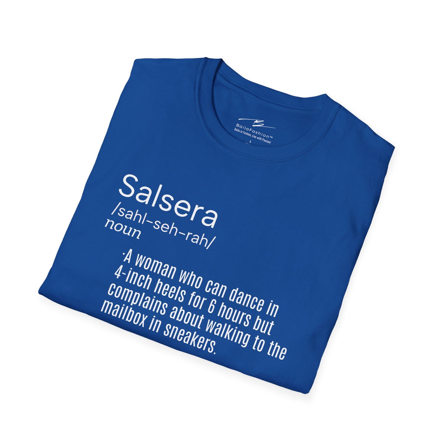 SALSERA Definition T-Shirt | Funny Salsa Dance Tee | High Heels vs Sneakers | Latin Dancing Humor | Women's Dancer Gift | Studio Daily Wear