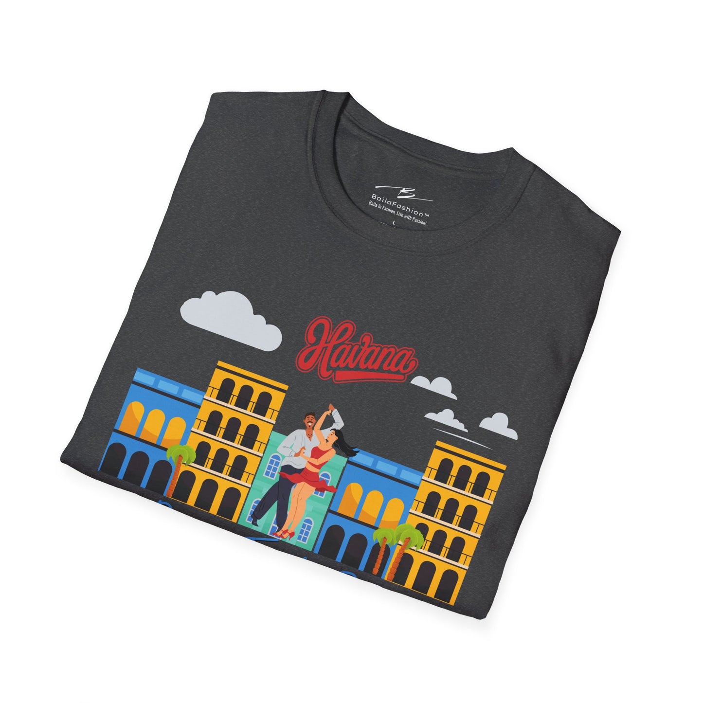 London Dance Travel Repeat T-Shirt | British Latin Dancers Big Ben Tee | Class Practice Matching Couple Tops | BailaFashion Dance Lifestyle