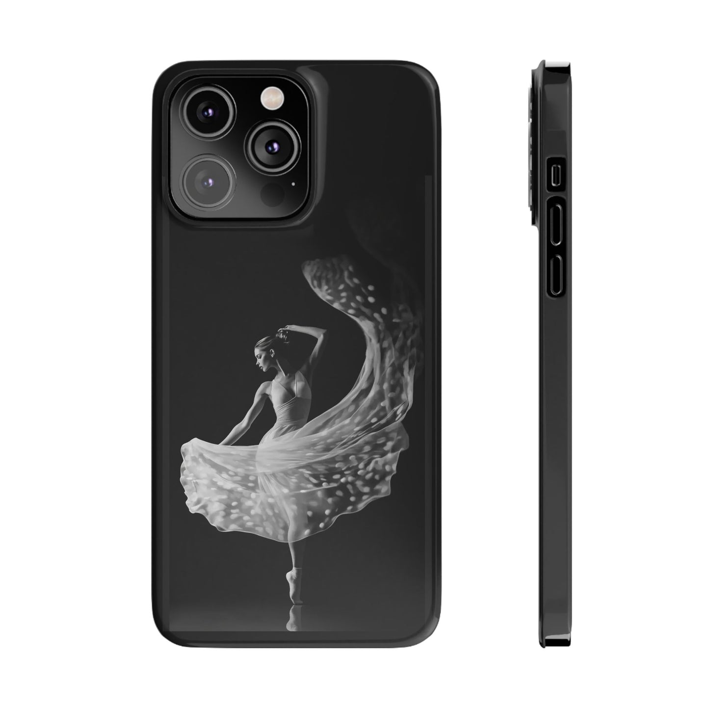 Dancer's Celestial Flow iPhone Case | Ballet Elegance Phone Protection | Starlit Performance Art | Dance Lifestyle | BailaFashion