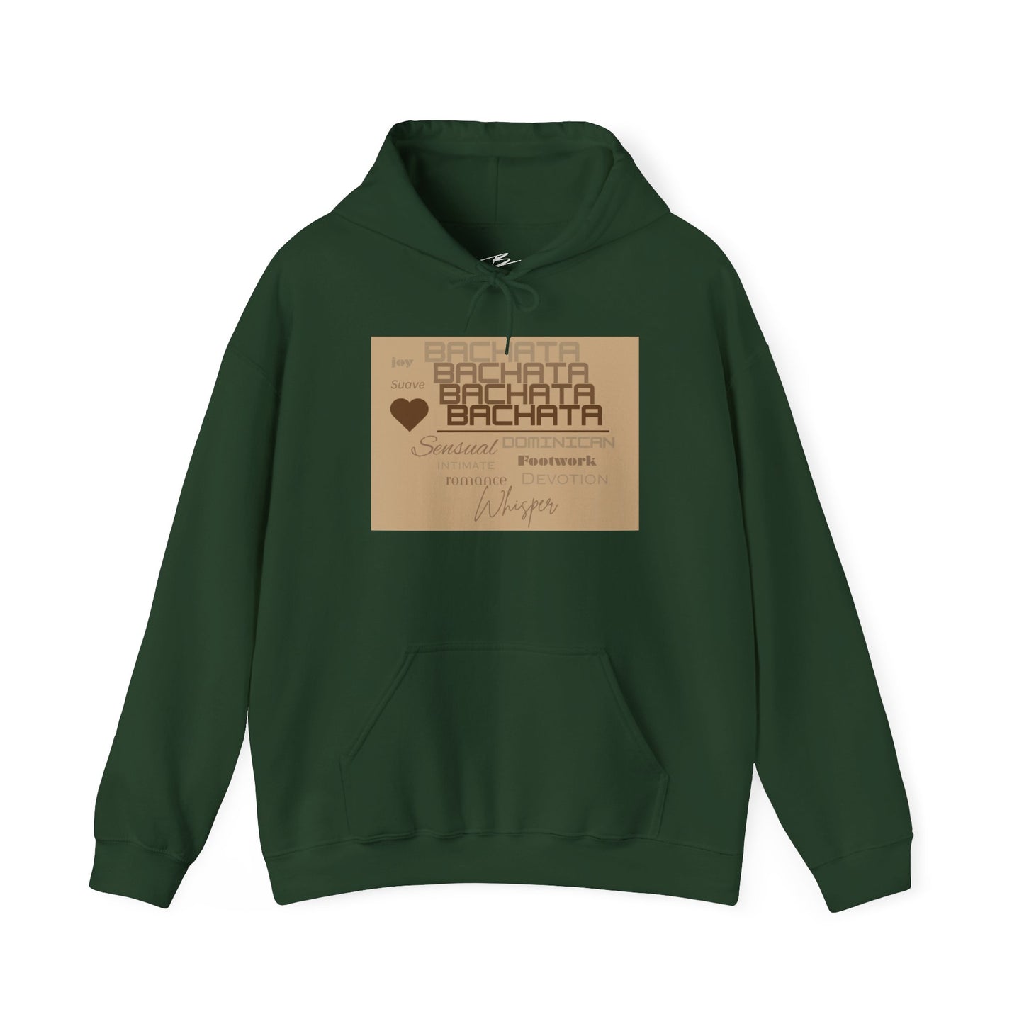 BACHATA Typography Hoodie | Latin Dance Word Art | Dominican Bachata | Sensual Bachata Pullover | BailaFashion Casual Wear Practice Wear