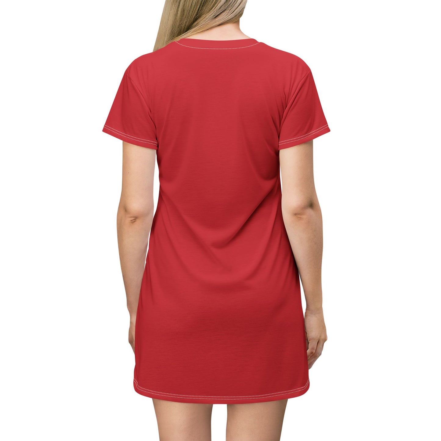 Red Latin Dancer Silhouette Dress | Salsa Bachata Practice Wear | Elegant Dance Lifestyle | Casual Summer Dress | Pool Party Coverup