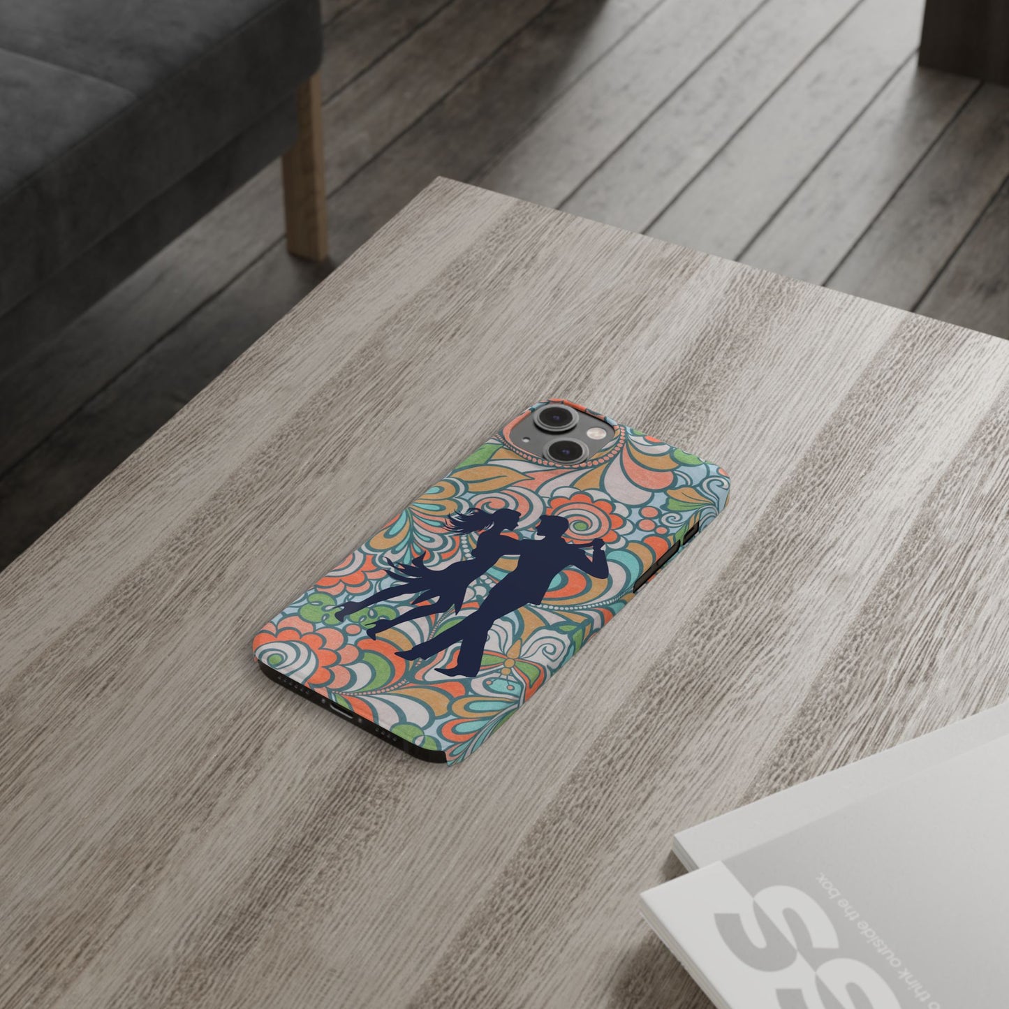 Retro Paisley iPhone Case | Latin Dance Couple | Vintage Salsa Art | Floral Dance Design | BailaFashion Dance Lifestyle