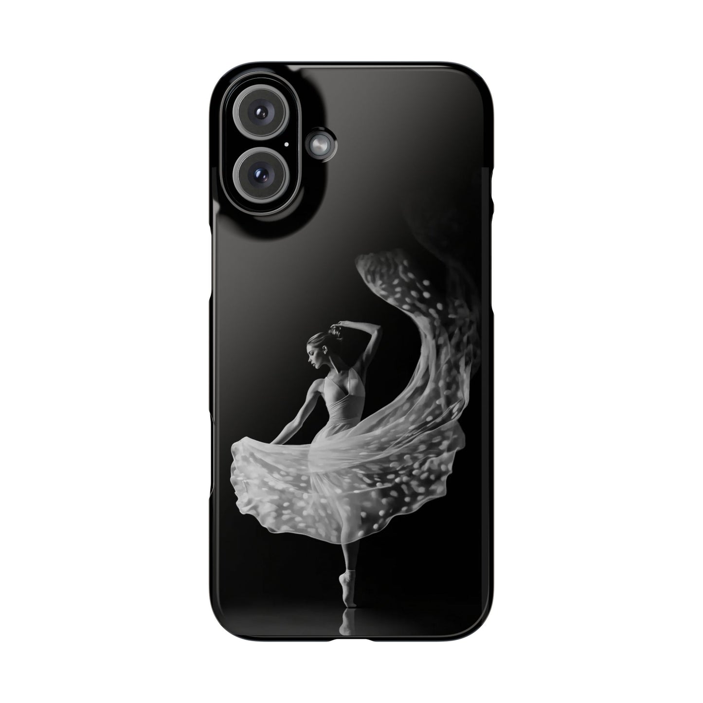 Dancer's Celestial Flow iPhone Case | Ballet Elegance Phone Protection | Starlit Performance Art | Dance Lifestyle | BailaFashion