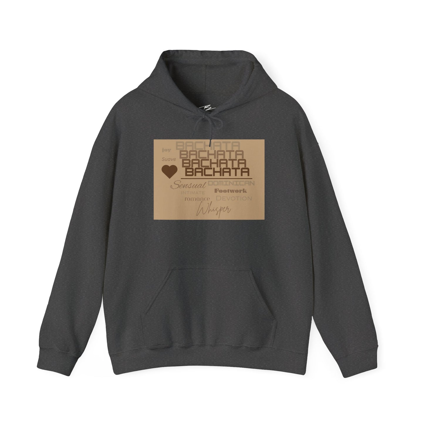BACHATA Typography Hoodie | Latin Dance Word Art | Dominican Bachata | Sensual Bachata Pullover | BailaFashion Casual Wear Practice Wear