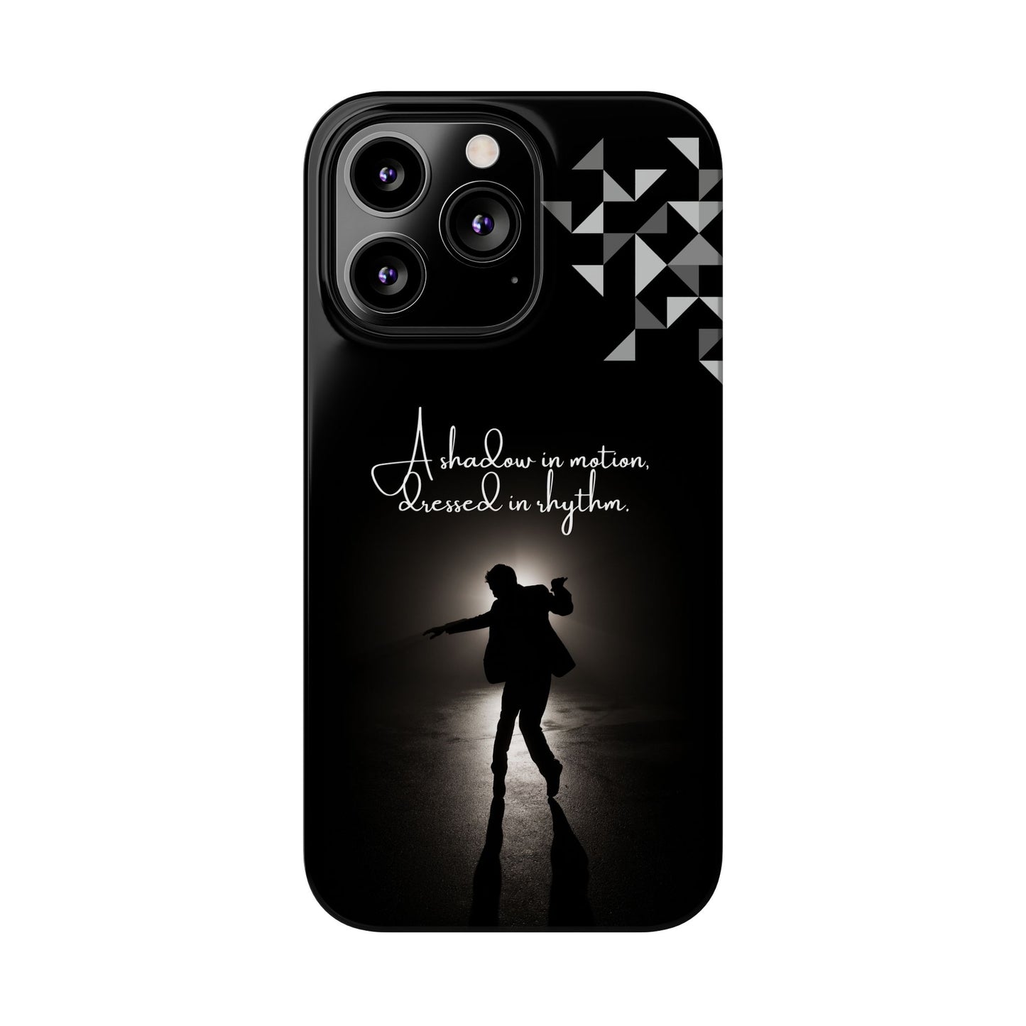 Shadow Dancer iPhone Case | Rhythm in Motion Art | Geometric Dance Silhouette | BailaFashion Dance Lifestyle