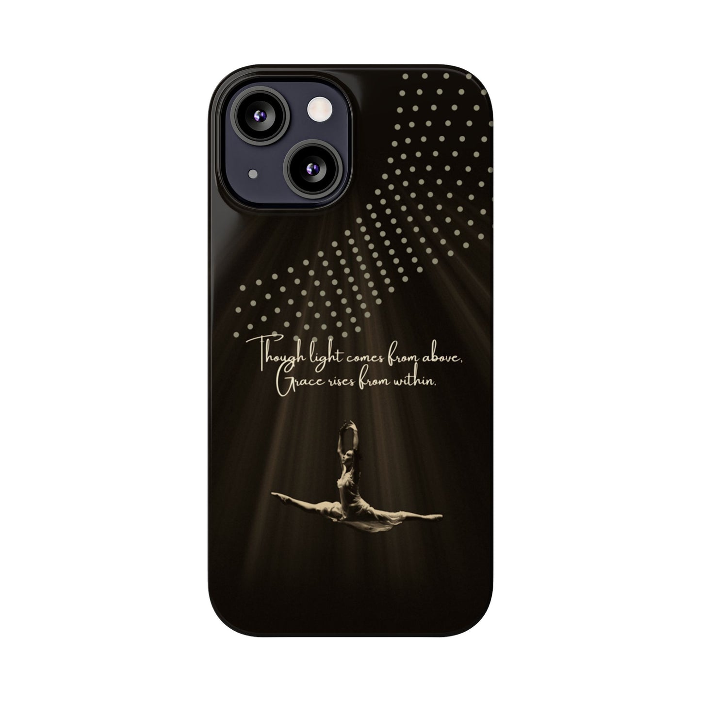 Divine Flight iPhone Case | Ballet Grace Art | Inspirational Dance Quote | Dance Lifestyle | BailaFashion