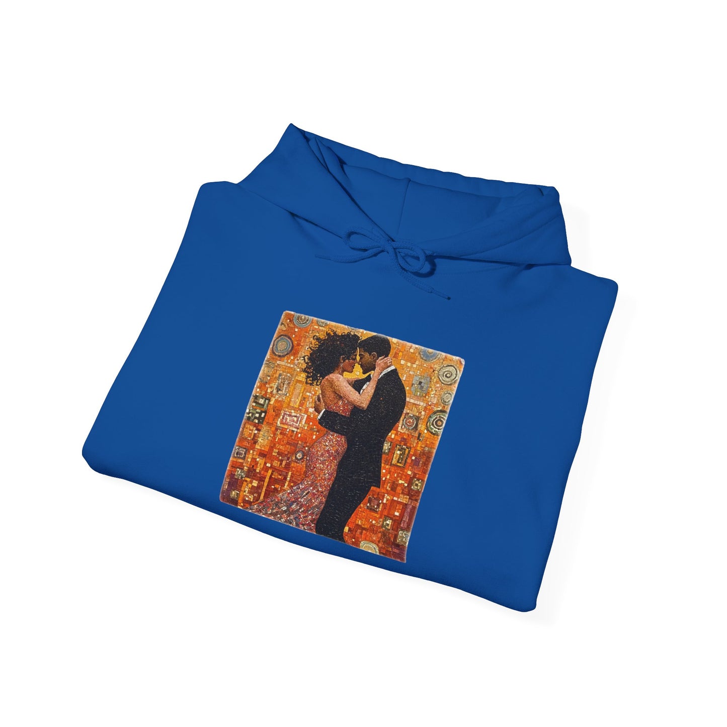 Amber Embrace Dance Hoodie | Intimate Bachata Connection | Latin Dance Couple Apparel | Sensual Dance Art | BailaFashion Dance Lifestyle