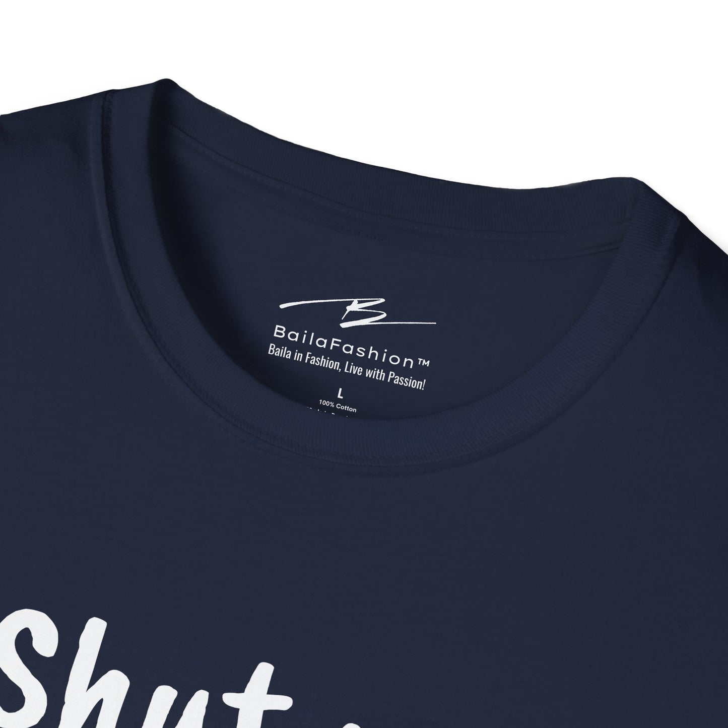 Shut Up and FOLLOW! T-Shirt | Leader's Dance Humor N Attitude | Bad Ass Back Print | Salsa Bachata Streetwear | Playful Couple Tee
