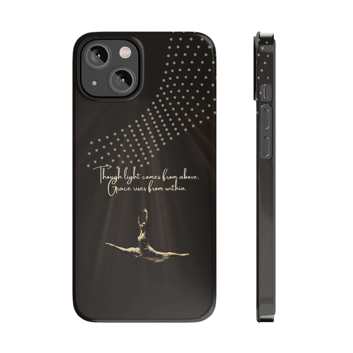 Divine Flight iPhone Case | Ballet Grace Art | Inspirational Dance Quote | Dance Lifestyle | BailaFashion