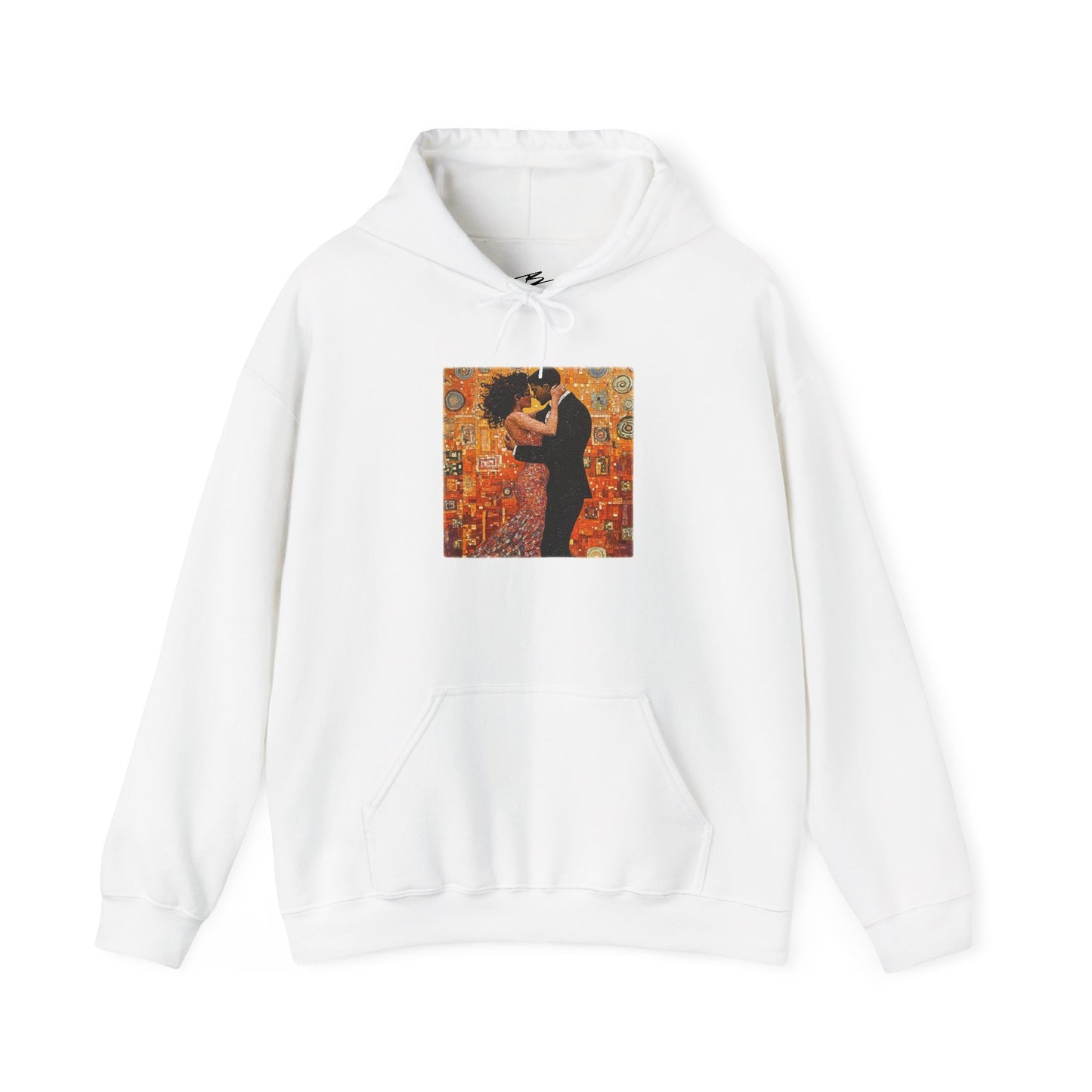 Amber Embrace Dance Hoodie | Intimate Bachata Connection | Latin Dance Couple Apparel | Sensual Dance Art | BailaFashion Dance Lifestyle
