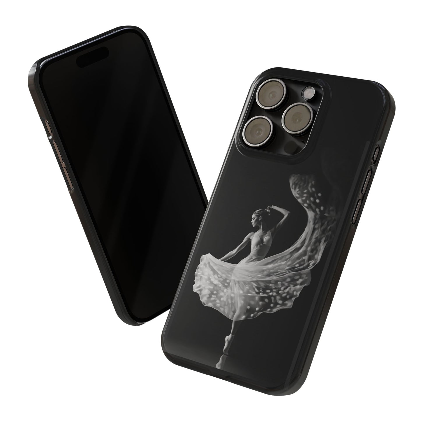 Dancer's Celestial Flow iPhone Case | Ballet Elegance Phone Protection | Starlit Performance Art | Dance Lifestyle | BailaFashion