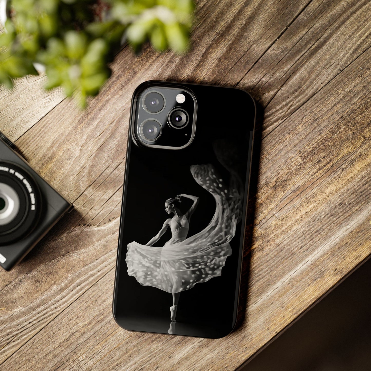 Dancer's Celestial Flow iPhone Case | Ballet Elegance Phone Protection | Starlit Performance Art | Dance Lifestyle | BailaFashion