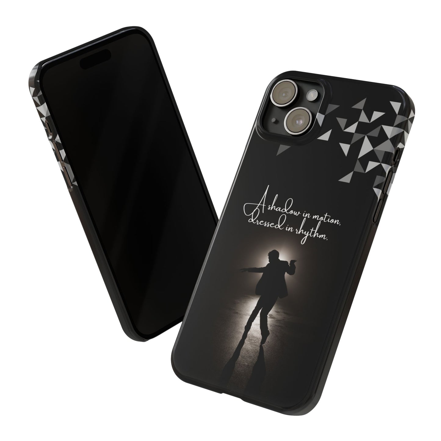 Shadow Dancer iPhone Case | Rhythm in Motion Art | Geometric Dance Silhouette | BailaFashion Dance Lifestyle