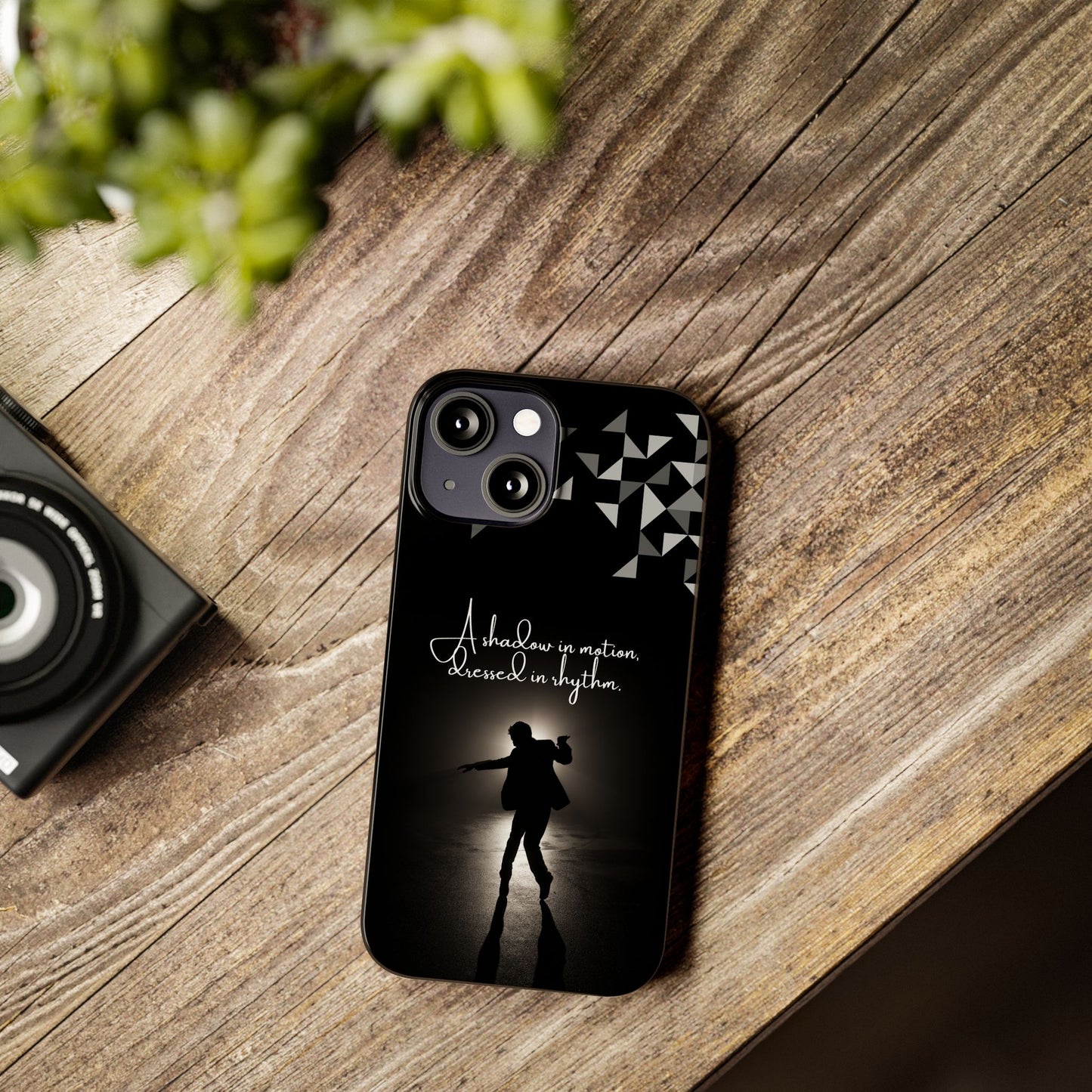 Shadow Dancer iPhone Case | Rhythm in Motion Art | Geometric Dance Silhouette | BailaFashion Dance Lifestyle