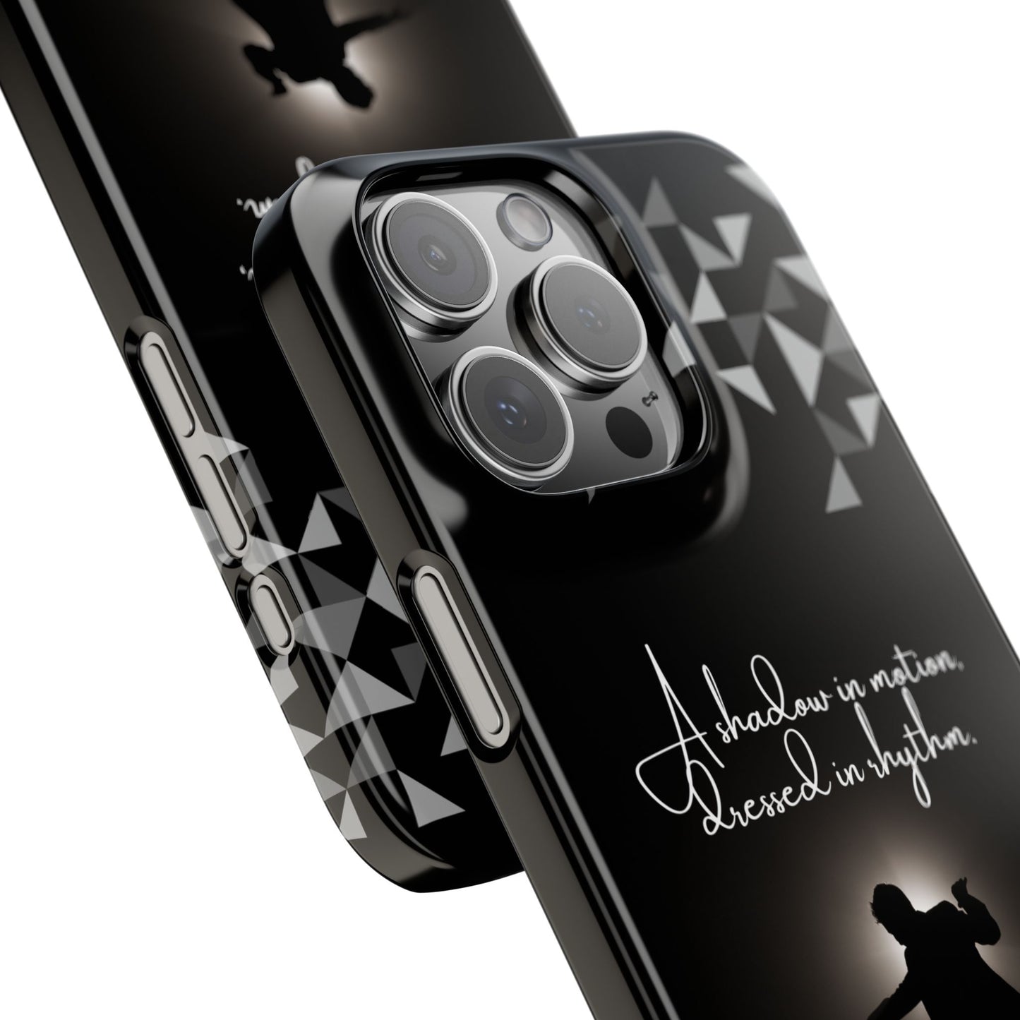 Shadow Dancer iPhone Case | Rhythm in Motion Art | Geometric Dance Silhouette | BailaFashion Dance Lifestyle