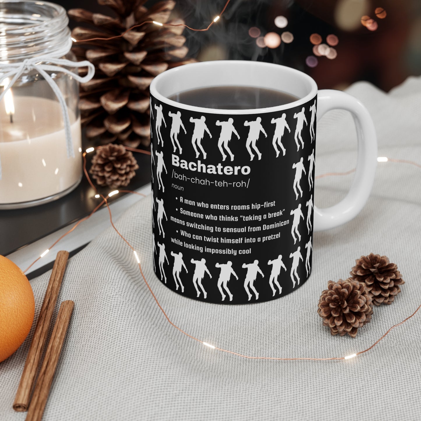 Bachatero Definition Ceramic Mug 11oz | Latin Dance Humor Cup | Bachata Dancer Gift | Dance Studio Accessory | Dance Lifestyle