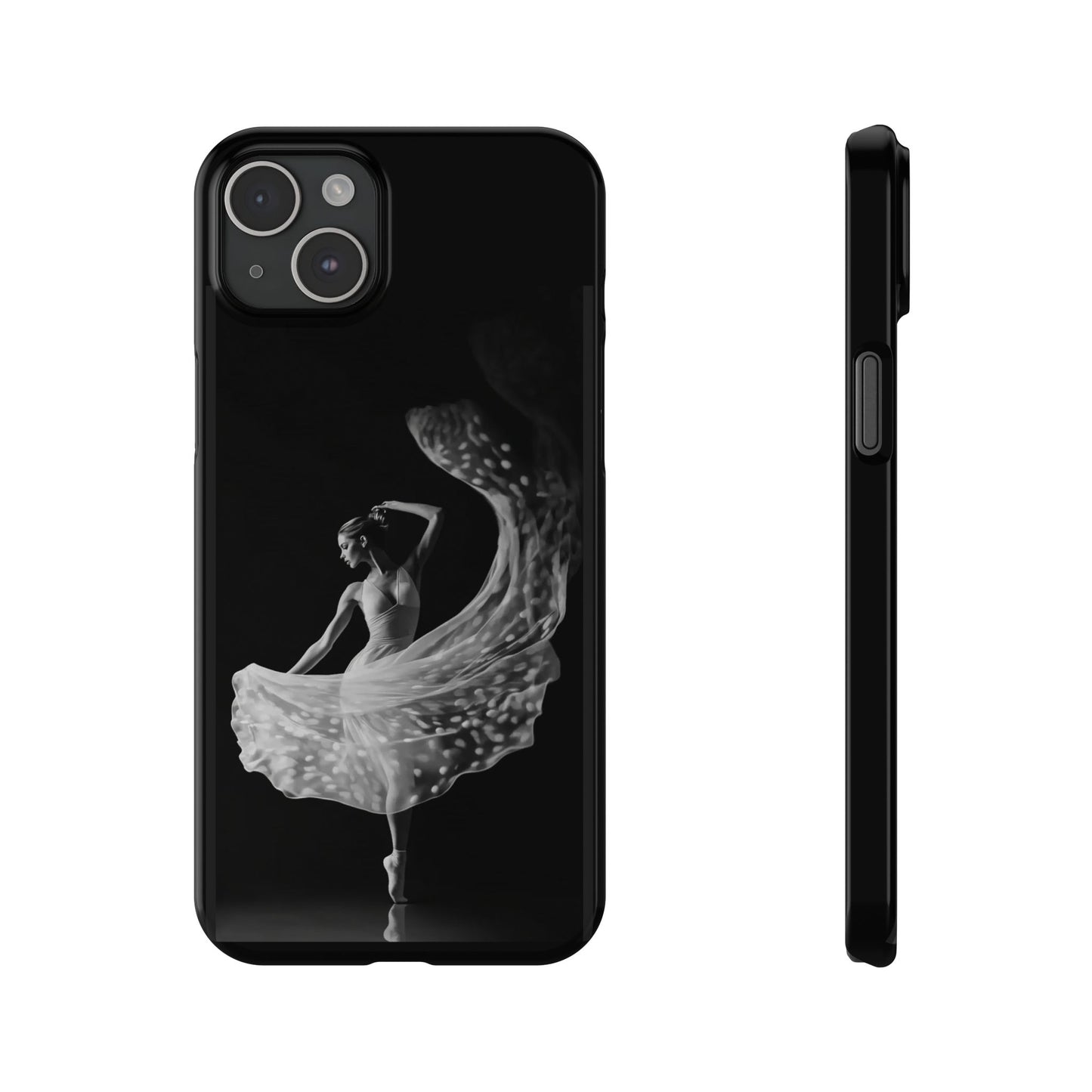Dancer's Celestial Flow iPhone Case | Ballet Elegance Phone Protection | Starlit Performance Art | Dance Lifestyle | BailaFashion