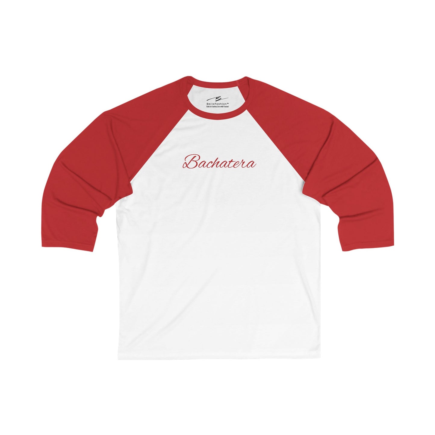 Bachatera 3/4 Sleeve Baseball T-Shirt | Latin Dance Identity Raglan Tee | Women's Bachata Dancer Gift | Dance Lifestyle | Couple Tops
