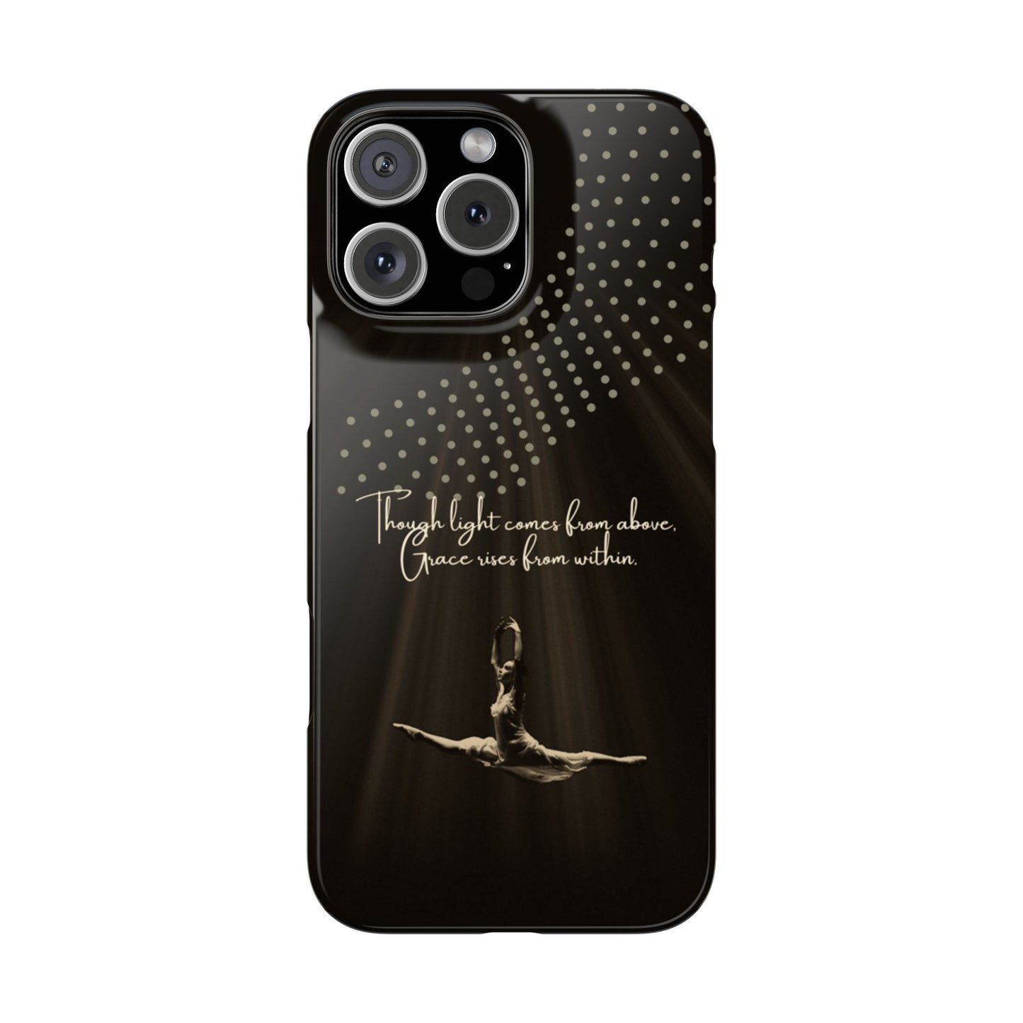 Divine Flight iPhone Case | Ballet Grace Art | Inspirational Dance Quote | Dance Lifestyle | BailaFashion