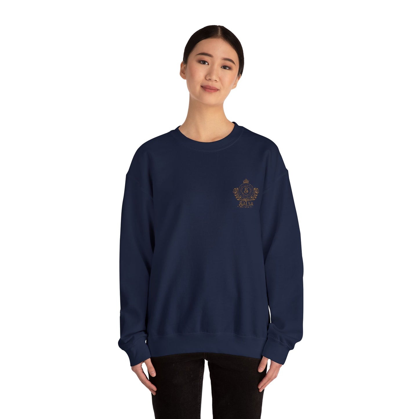 Embroidered Salsa University Sweatshirt | Elite Dance Academy Crewneck | Minimalist Latin Dancer Gift | Dance Lifestyle | Couple Sweater