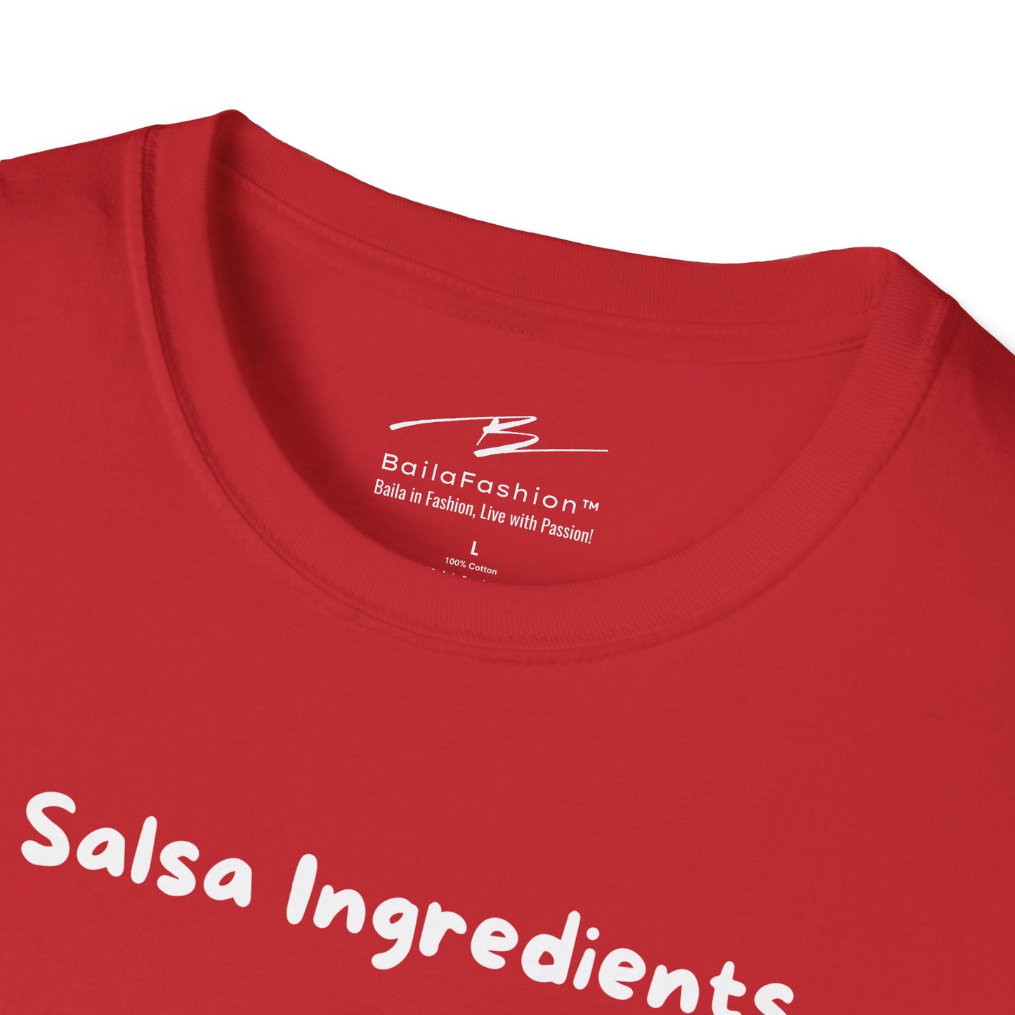 Salsa Ingredients Recipe T-Shirt | Latin Dance Humor | Rhythm Style Attitude | Dancer Gift | Dance Lifestyle | Matching Couple Tops