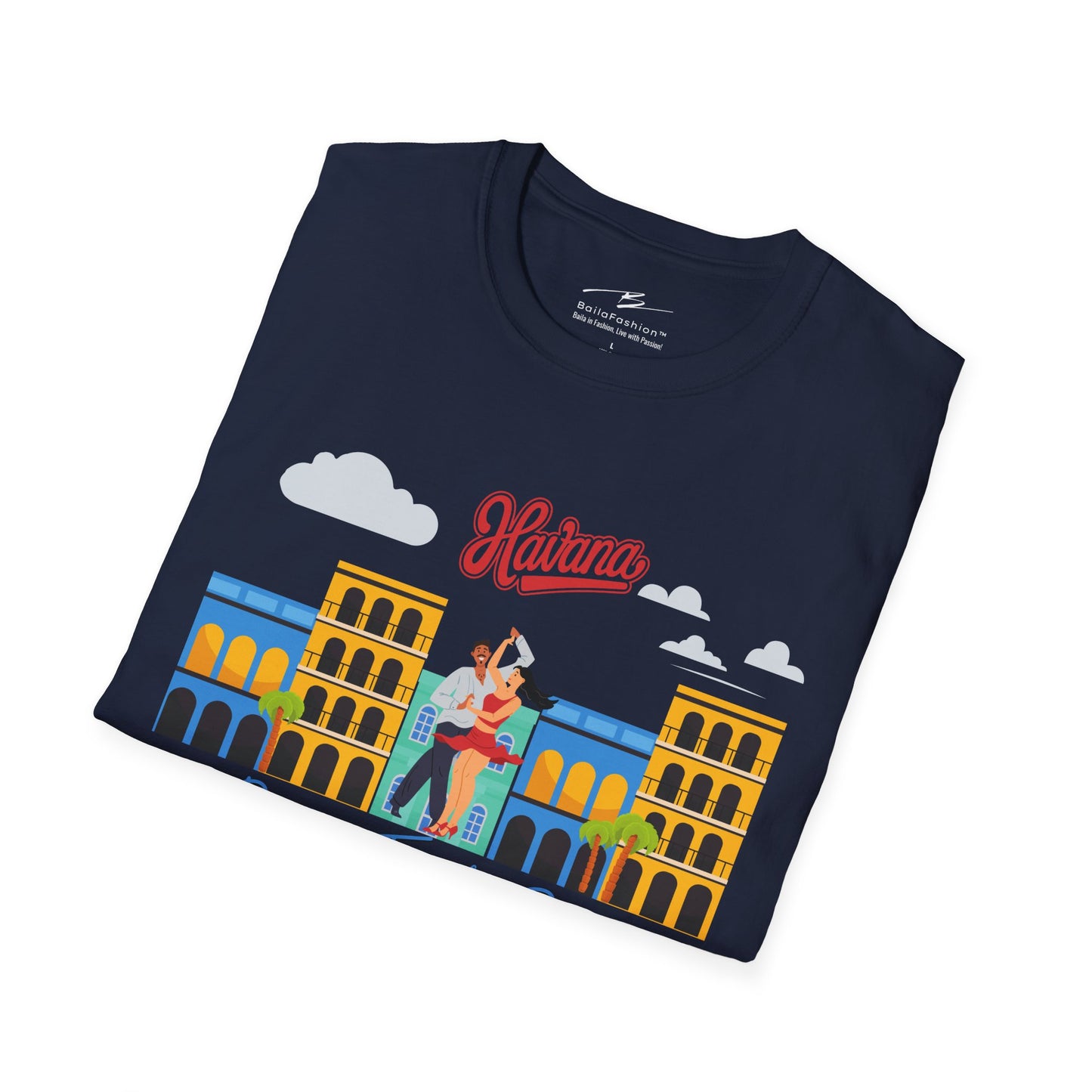 London Dance Travel Repeat T-Shirt | British Latin Dancers Big Ben Tee | Class Practice Matching Couple Tops | BailaFashion Dance Lifestyle