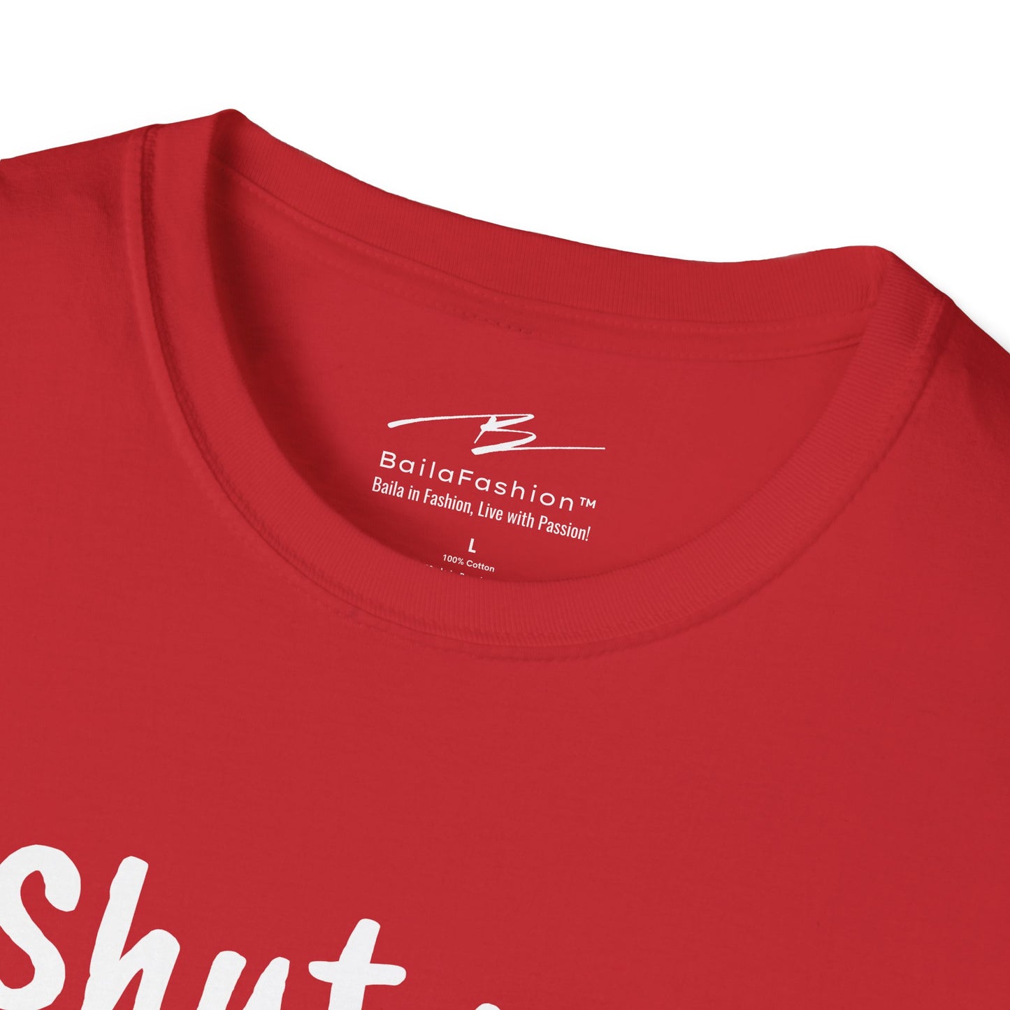 Shut Up and FOLLOW! T-Shirt | Leader's Dance Humor N Attitude | Bad Ass Back Print | Salsa Bachata Streetwear | Playful Couple Tee