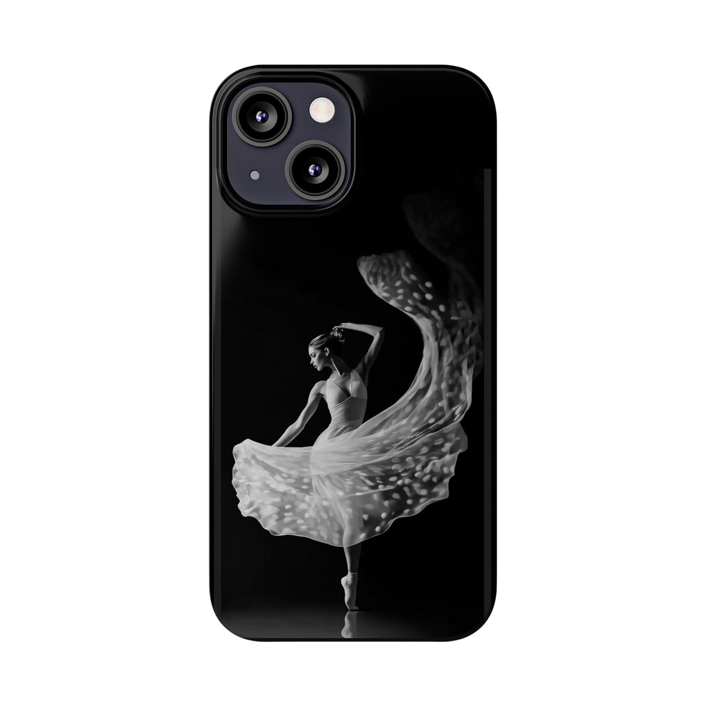 Dancer's Celestial Flow iPhone Case | Ballet Elegance Phone Protection | Starlit Performance Art | Dance Lifestyle | BailaFashion