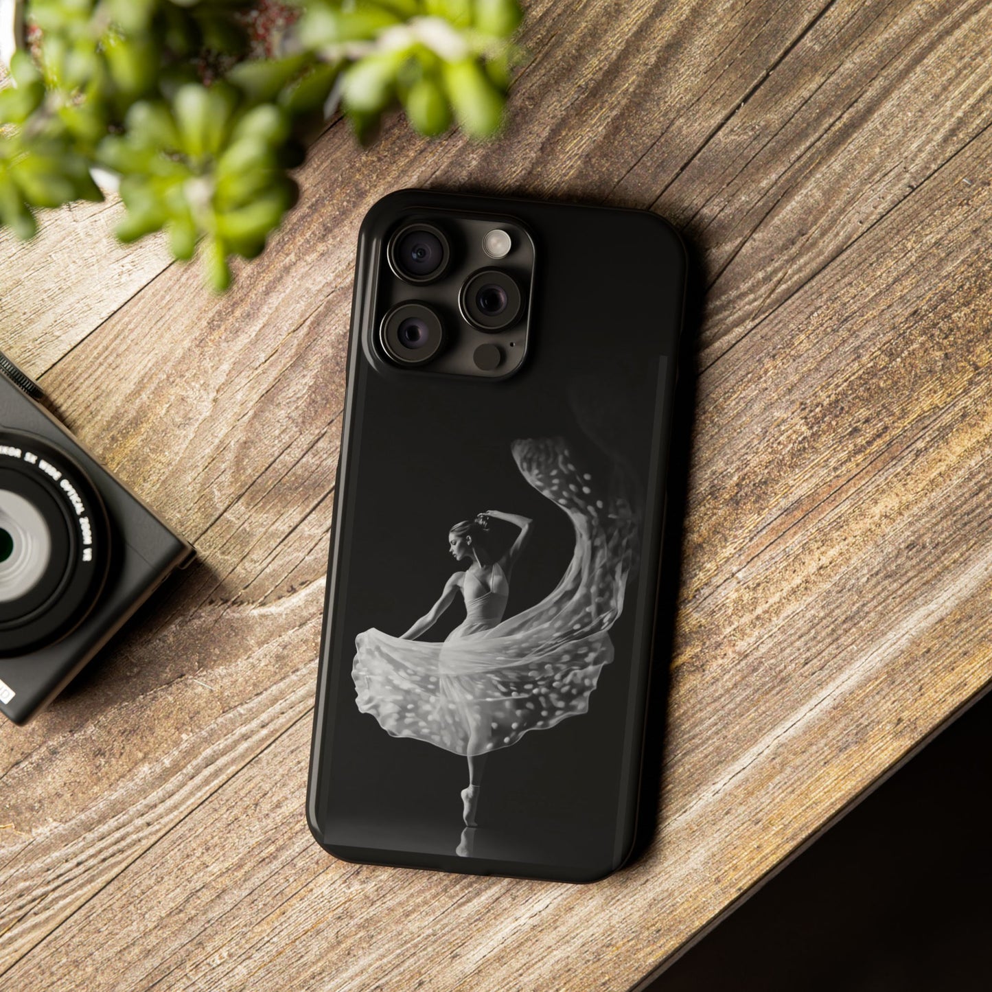 Dancer's Celestial Flow iPhone Case | Ballet Elegance Phone Protection | Starlit Performance Art | Dance Lifestyle | BailaFashion