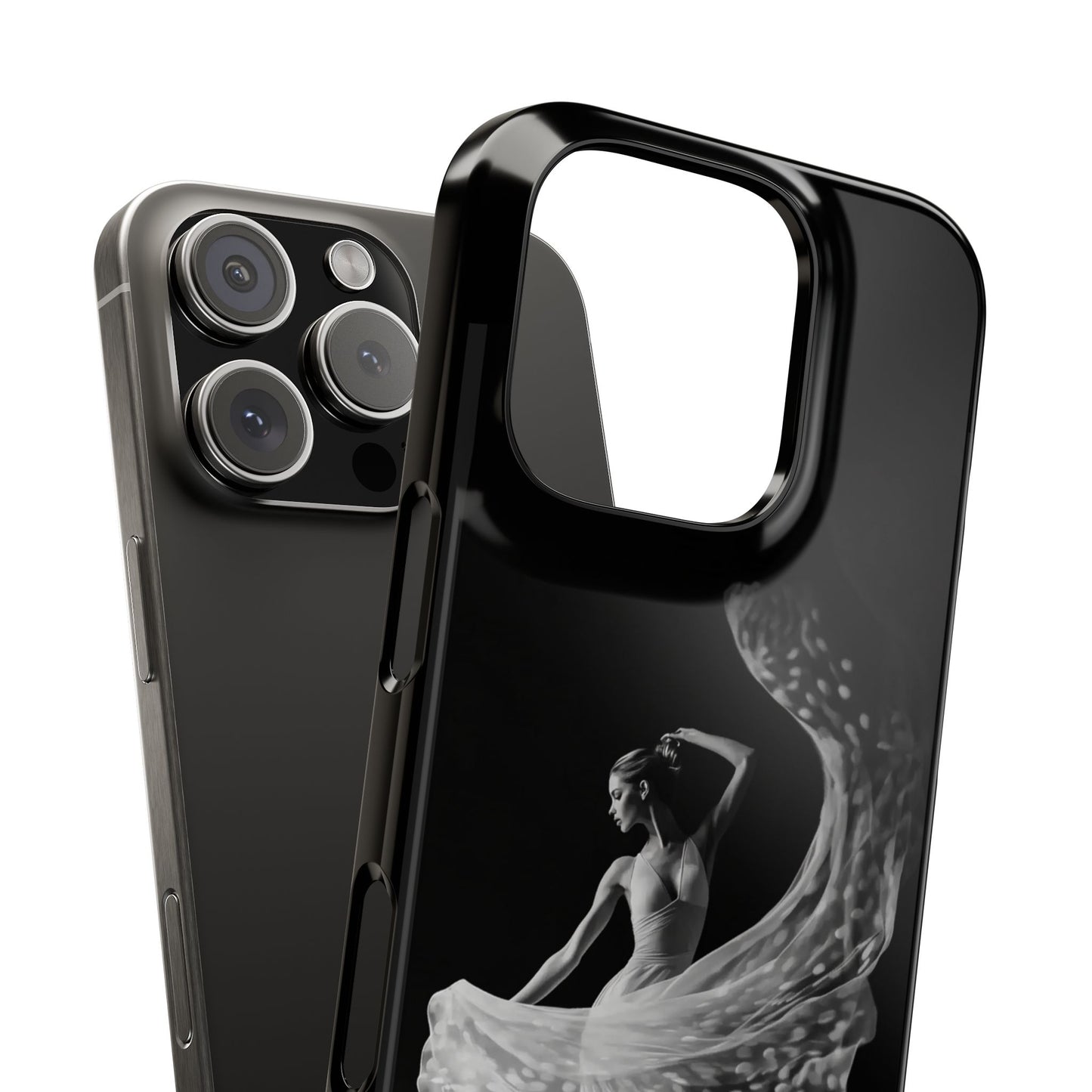 Dancer's Celestial Flow iPhone Case | Ballet Elegance Phone Protection | Starlit Performance Art | Dance Lifestyle | BailaFashion