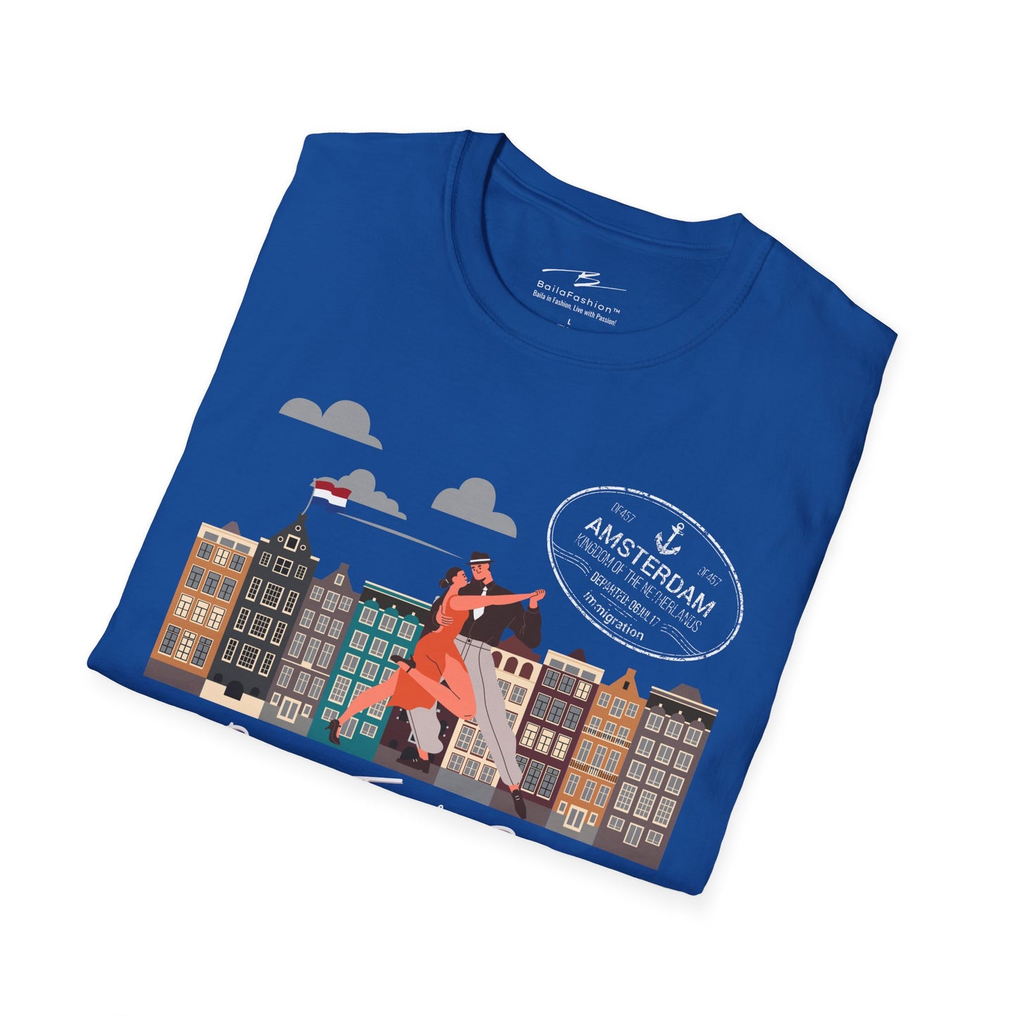 Amsterdam Dance Travel Repeat T-Shirt | Salsa Bachata Lovers Tee | Dance Lifestyle Shirt 4 Classes Socials Festivals | Matching Couple Tops