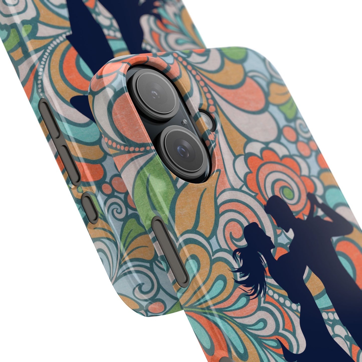 Retro Paisley iPhone Case | Latin Dance Couple | Vintage Salsa Art | Floral Dance Design | BailaFashion Dance Lifestyle