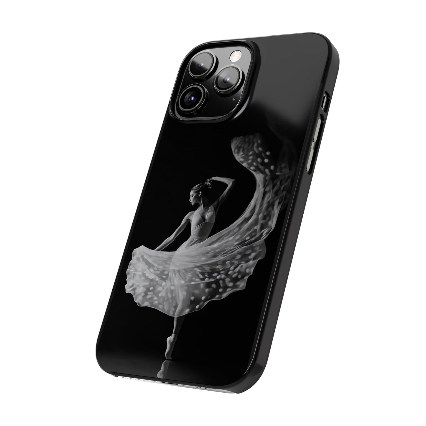 Dancer's Celestial Flow iPhone Case | Ballet Elegance Phone Protection | Starlit Performance Art | Dance Lifestyle | BailaFashion