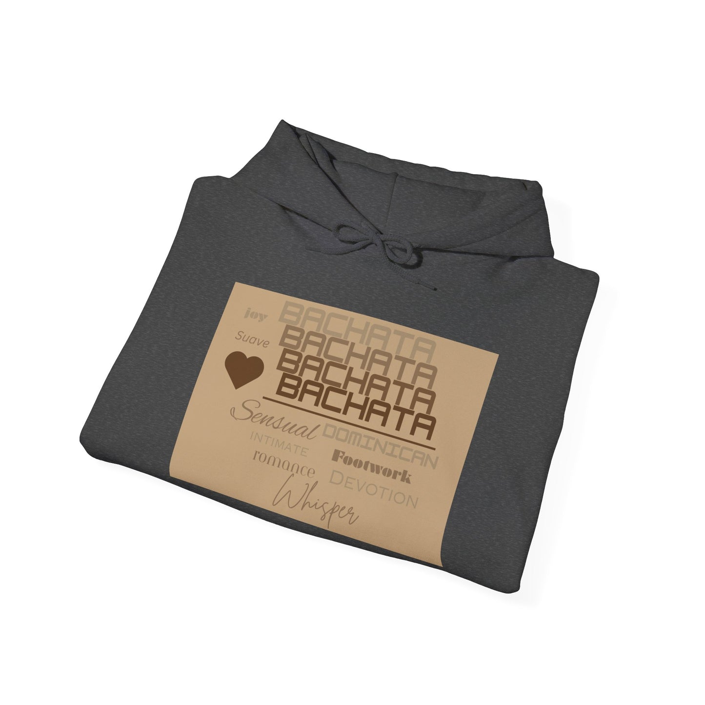 BACHATA Typography Hoodie | Latin Dance Word Art | Dominican Bachata | Sensual Bachata Pullover | BailaFashion Casual Wear Practice Wear