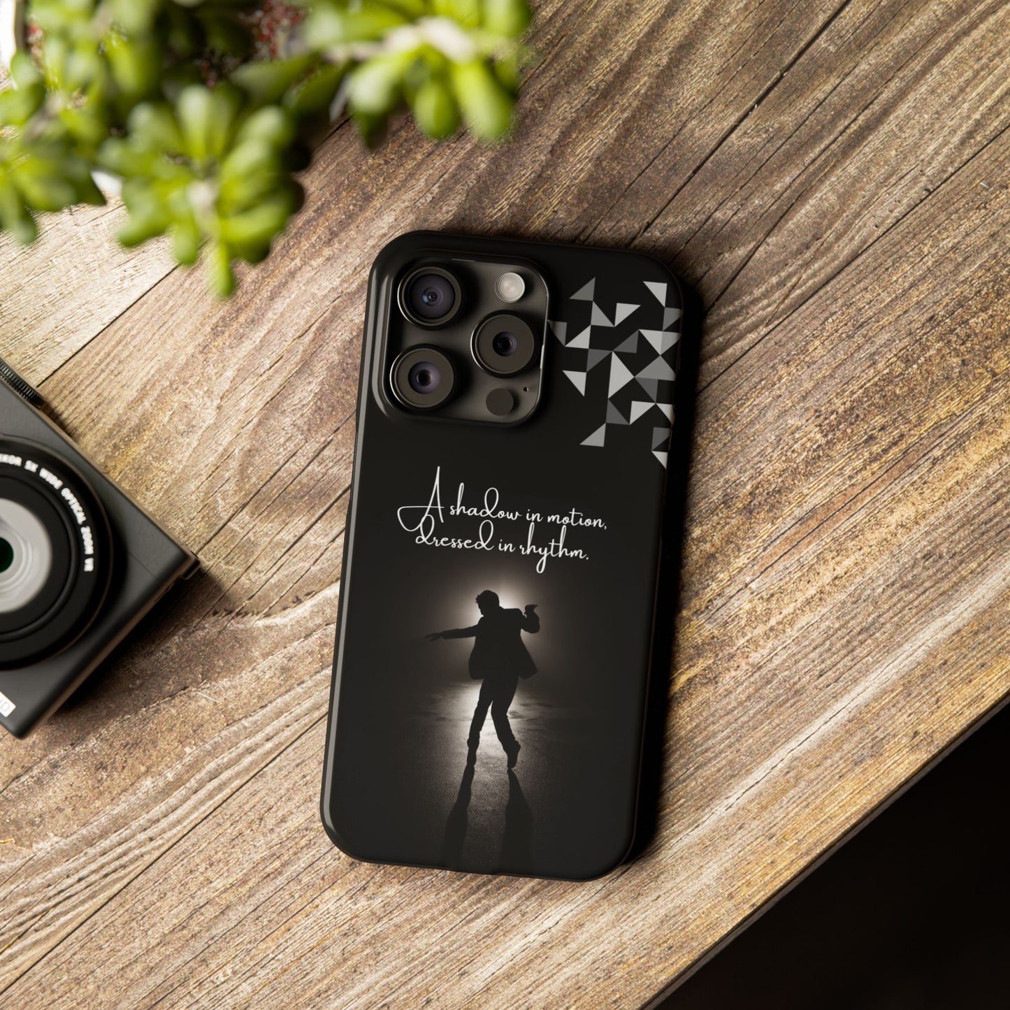 Shadow Dancer iPhone Case | Rhythm in Motion Art | Geometric Dance Silhouette | BailaFashion Dance Lifestyle