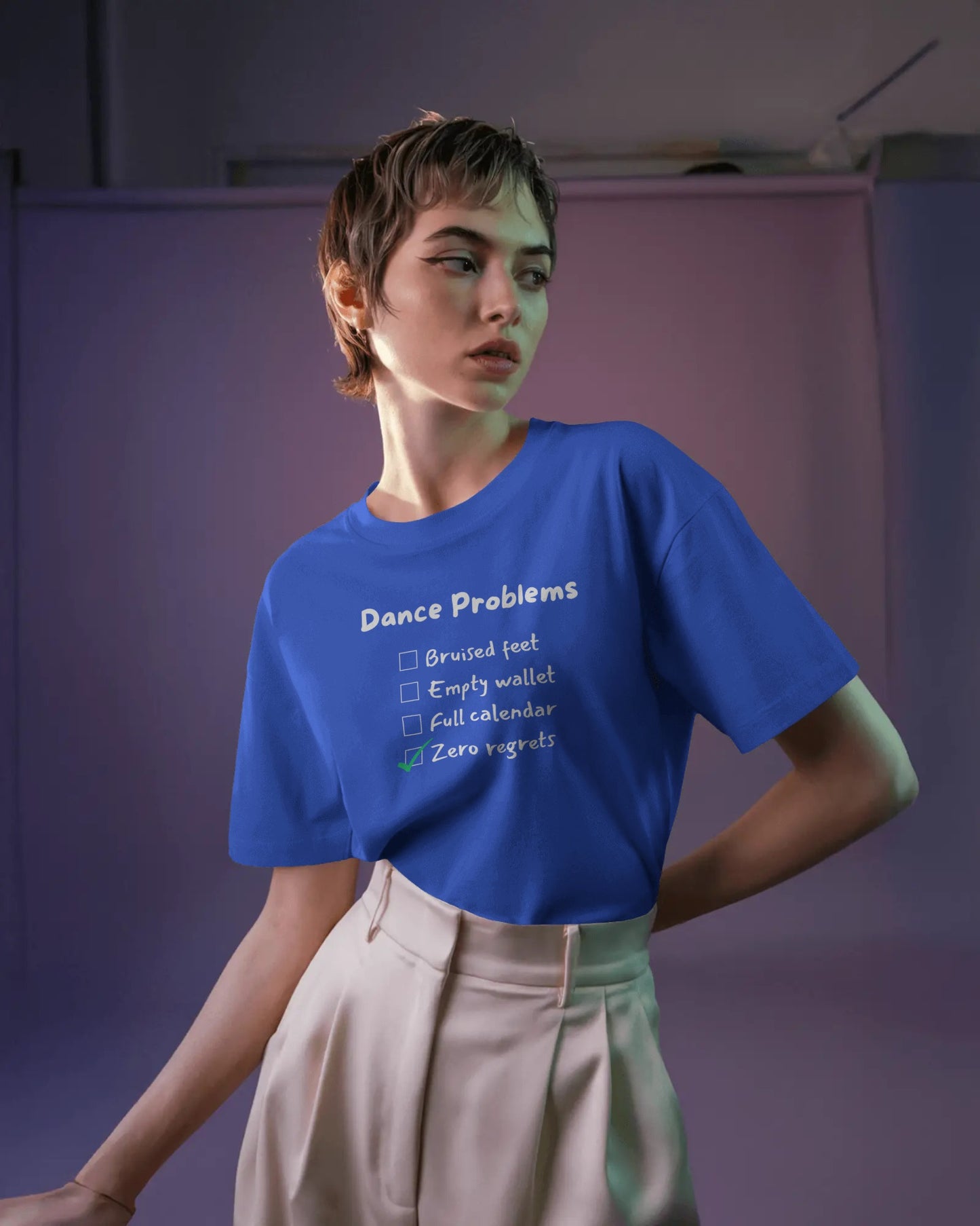 Dance Problems Checklist T-Shirt | Latin Dancer Humor | Salsa Bachata Tee | Zero Regrets Dance Life | Dance Lifestyle | Matching Couple Tops